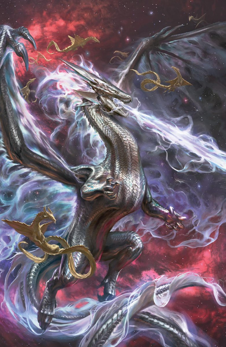 DarkHorseComics's tweet photo. Our Dungeons & Dragons ongoing series begins on November 4th, with some very special Foil Variant Covers... 🐲

Learn more on @Polygon: https://t.co/0OpfTFbywu

From artist Antonio José Manzanedo, each issue of the series will have a special dragon variant cover--also including the dragons’ in-game stats and lore!

With @Wizards_DnD