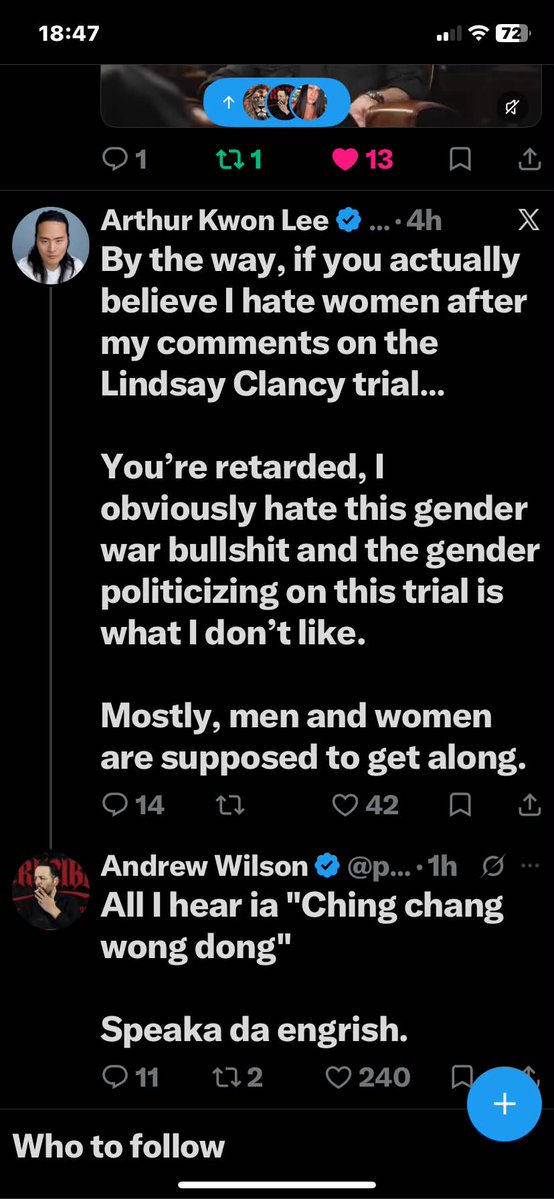 ashfroggy3's tweet photo. i mean Andrew why do you have to be a racist idiot your making yourself look stupid 🫤 https://t.co/W6ZSOZGT9U