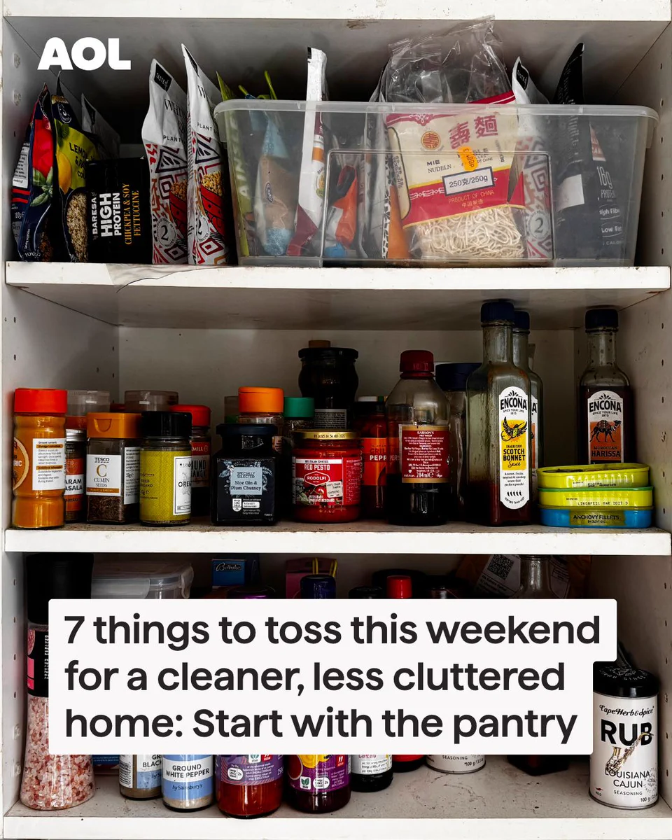 cluttered pantry
