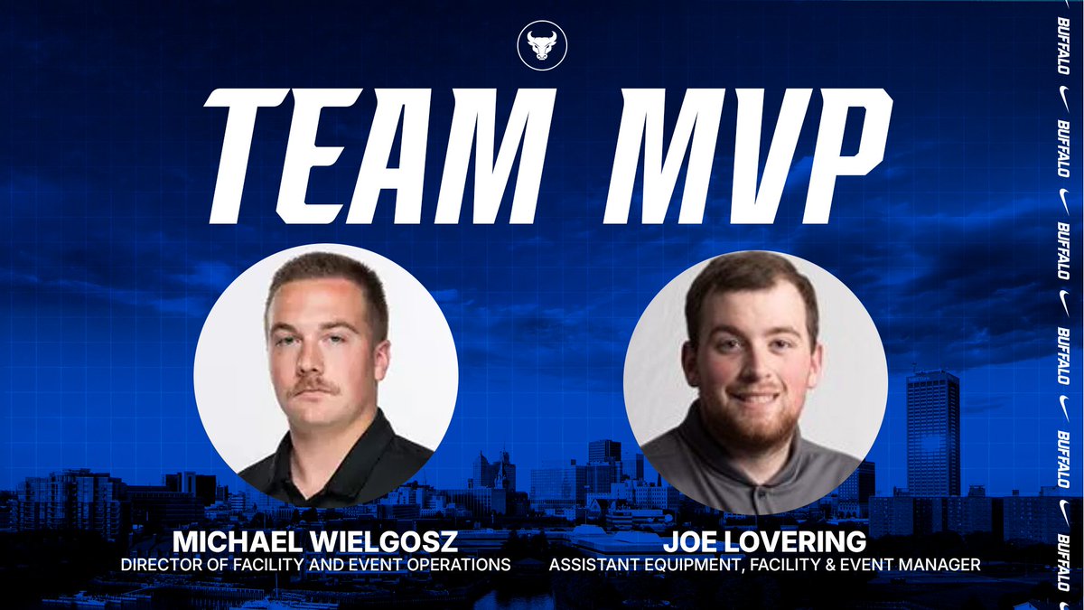 UBuffaloFB's tweet photo. After every win, we recognize someone who has gone “above and beyond” to positively impact the football program. We are pleased to honor Michael Wielgosz and Joe Lovering. Thank you for everything you do!      

#UBhornsUP🤘 | #BullMarket📈 https://t.co/qJrUEAOt1O