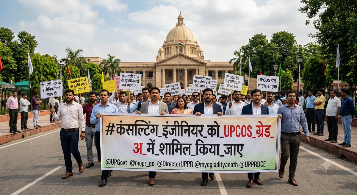MrSunilKumar10's tweet photo. उ०प्र० पंचायती राज विभाग में सितंबर 2022 से कार्यरत कंसल्टिंग इंजीनियर्स संपूर्ण ग्रामीण विकास व तकनीकी कार्यों की रीढ़ हैं। योग्यता और दायित्व को देखते हुए हमारी मांग है कि:
#कंसल्टिंग_इंजीनियर_को_UPCOS_ग्रेड_अ में शामिल किया जाए।
@UPGovt @mopr_goi @DirectorUPPR @UPPRDCE https://t.co/v8WYFamB7J