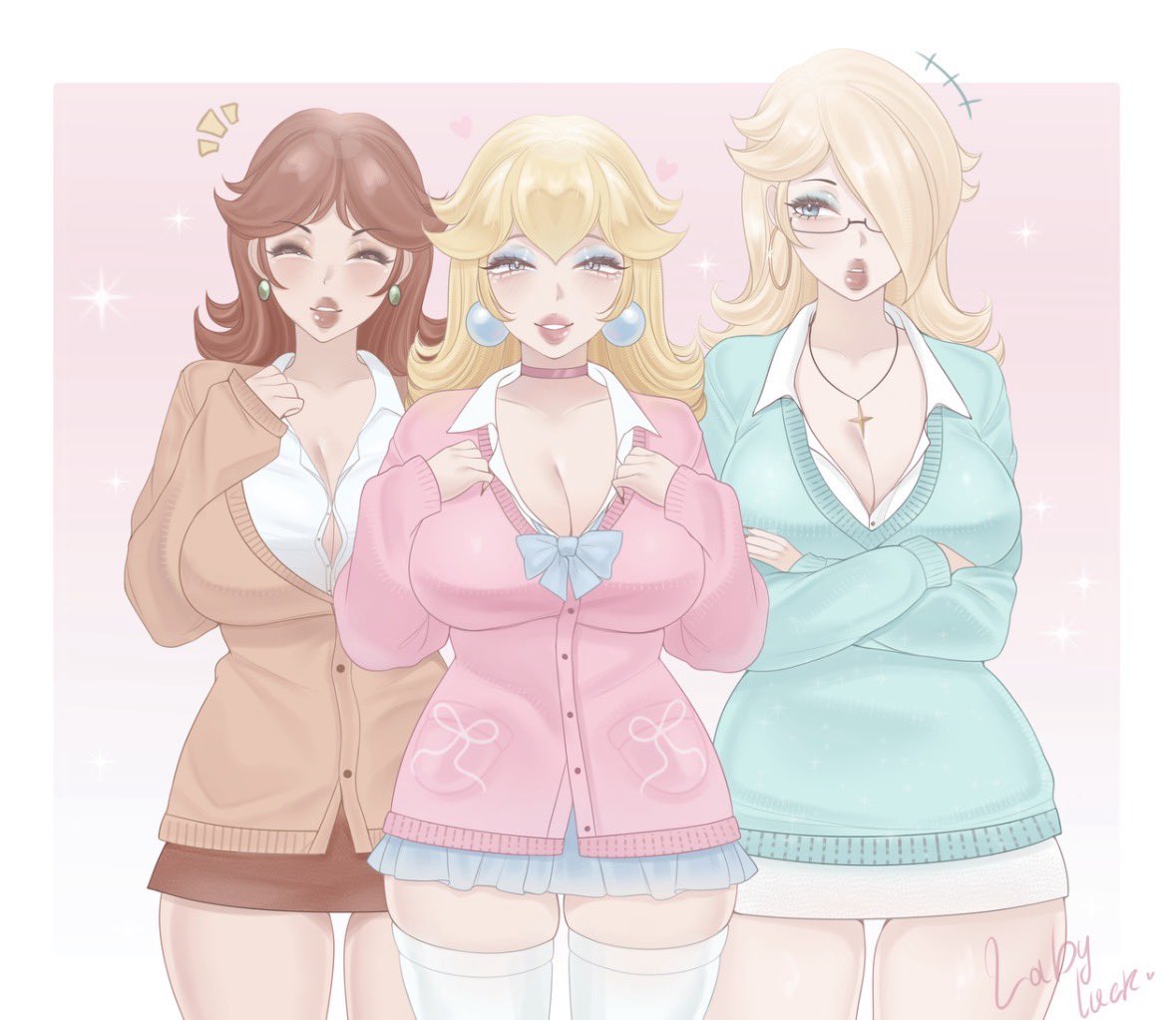 0Ladyluck0's tweet photo. Our Princesses in a School Setting 📝
#princessDaisy #princessPeach #princessRosalina #fanartㅤㅤㅤㅤ https://t.co/OHe4yecpjH