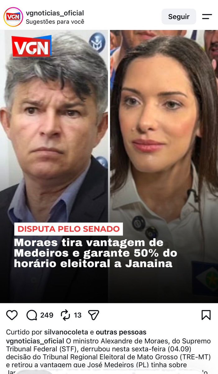 bellanna's tweet photo. Se ela já está recebendo as benesses do supremo em campanha, imagina qdo estiver na cadeira do senado. No Mato Grosso não dê seu voto a mais ninguém além do @JoseMedeirosMT https://t.co/K9w4W55i4U