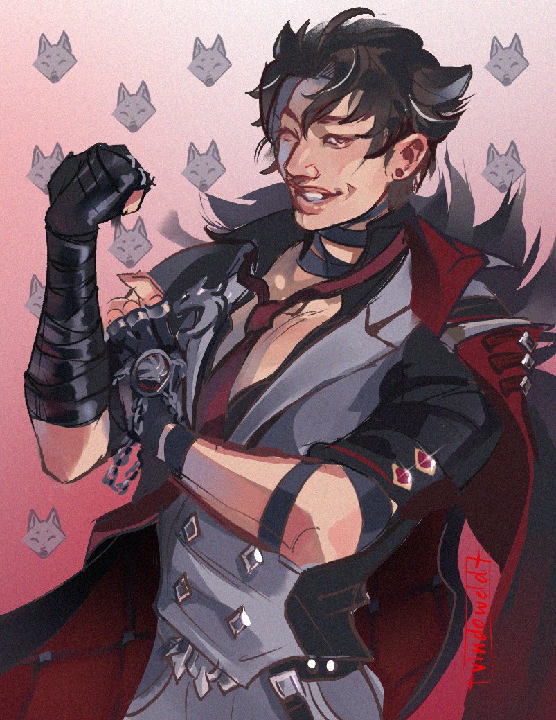 Vindoweld's tweet photo. Bang Chan as Wriothesley 🐺

#straykidsfanart #BangChan #Wriothesley #BangChanart #방찬 https://t.co/4iU19IqhDY