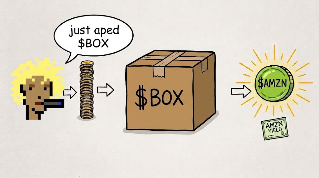 AmznBox's tweet photo. @jessepollak aped $BOX. 📦🔥
full ecosystem backing on @base. 
Welcome aboard bro. https://t.co/1kA1j3XCE8