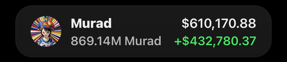 SOLEARLYINSIGHT's tweet photo. $Murad is PRINTING on my Alpha TG 🚀🏆

Fams are celebrating another solid win 🥳📈

More alpha. More opportunities. Don’t miss the next call. 👀🔥

CA: 3D8KYFmgArNze4obWakfwPLDjvkoiabpXVBRCyL5GqHm https://t.co/15PcGfMSPN