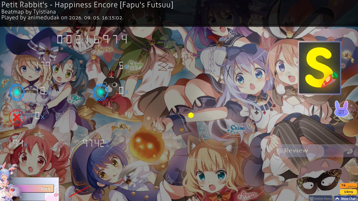 Dakiko_sama's tweet photo. got two 100 pp play in taiko before a 3* medal, im enjoying taiko more and more : D https://t.co/r0InxgHD9U