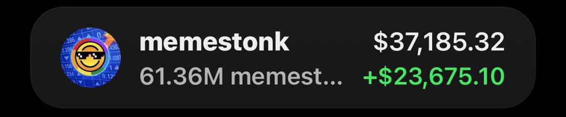 SOLEARLYINSIGHT's tweet photo. $Memestonk is PRINTING on my Alpha TG 🚀🏆

If you were in the group, you could’ve caught the same move with us. 📈🔥

More alpha loading… 👀

CA: CYAQyGC9Nc9RV5MiSiJxdE8utWZtdjtt3tKe1Uvjpump https://t.co/4hSRfAiUtk