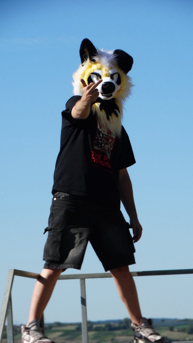Hkslywoof's tweet photo. Some photos from germany with @AkioYeen and @Toney404 :3 

photos by me :D lowkey hyped how they turn out 
#furry #fursuit #FurryIRL https://t.co/ZbEOtfACNN