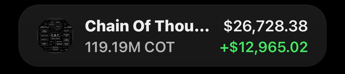 SOLEARLYINSIGHT's tweet photo. $COT is PRINTING on my Alpha TG 🚀🏆

Another big move for the fam! 🥳📈
If you were in the group, you could’ve caught this one early. 👀🔥

CA: 8KAPV5bS26u6kvQ4S8o6Fef8Wh7u5iqJWXWyTgzPpump https://t.co/zIYc0juI5D