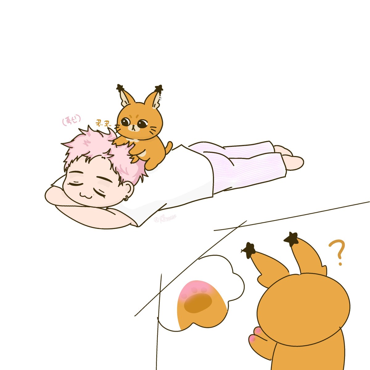0hoears's tweet photo. 형아 털이 여전히 신기한 쟈니칼 https://t.co/ZgDeFi8rXO
