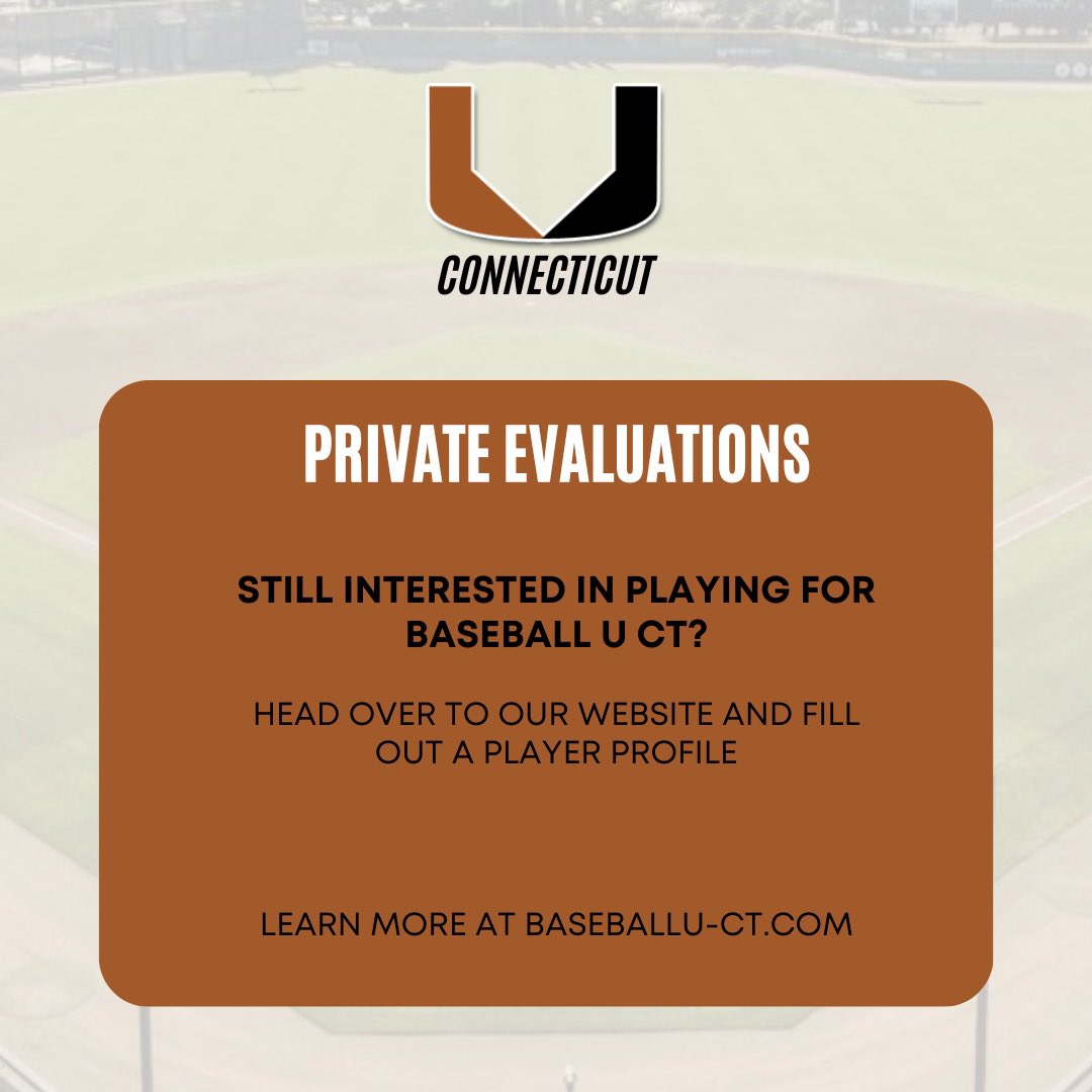 BaseballUCT's tweet photo. 🚨 17 YEARS. Closing in on 400 COLLEGE COMMITMENTS. AND COUNTING. 🚨

As we continue to announce commitments from our 2027 class, Baseball U CT continues to build on something that has been years in the making.

💥Entering our 18th year
💥Approaching 17 straight years with 20+ player commitments every year
💥Closing in on our 400th college commitment

Those numbers don’t happen by accident.

They’re the result of development, consistency, relationships, trust and an unwavering commitment to helping players find the right opportunities.

We want to sincerely THANK everyone who has continued to reach out about opportunities for our 2026 Fall Developmental Season.

The response has been overwhelming.

Following the tremendous turnout at our August 8th tryout, along with the recent talent that has committed to our Fall 2026 and Summer 2027 programs, we have officially closed our individual fall tryout process.

However, if you are still looking for an individual evaluation before our November 2027 Summer Season tryout date is announced, there is still an opportunity.

👉 Complete a Player Profile through https://t.co/ml7XpKT3jk, or email us directly, and we will work with you to schedule a private evaluation session.

We appreciate the continued interest, trust and support from players and families throughout the Northeast and beyond.

Thank U!

Developed Different. Earned, Not Given.

#UFam #UCT #WhosNext #CollegeBaseballBound @BaseballU @PerfectGameUSA @NE_Baseball