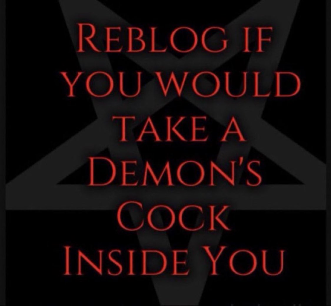 DARKDESIRErt's tweet photo. Hail Satan 😈😈

Do you want to get rape by demons 😈😈 https://t.co/254bZwMPwj