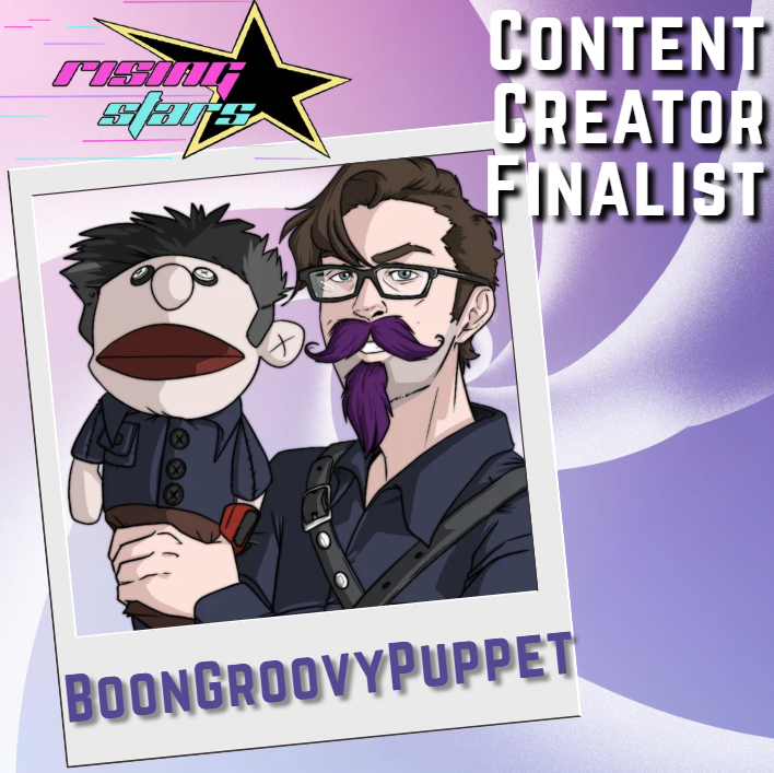 GroovyPuppet's tweet photo. Thank you everyone for getting me into the Finals!
This has been wonderful to watch so many brilliant and unique individuals be propped up!
I'm a FINALIST in the Content Creator category!
@IlluminateTeam_ @GetWetSports @SOFTHAUNT  @RSAwardShow