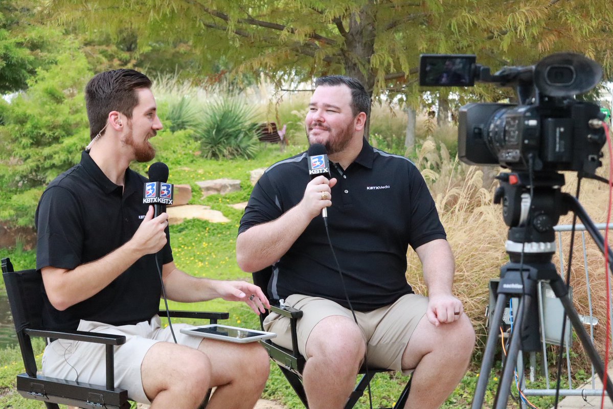 JayArnoldTX's tweet photo. Had fun kicking off the Texas A&amp;M season with @kbtxsports on Aggie Gameday!

Looking forward to a great year.

📸: @Travis_L_Brown https://t.co/0HJlRkDaeW