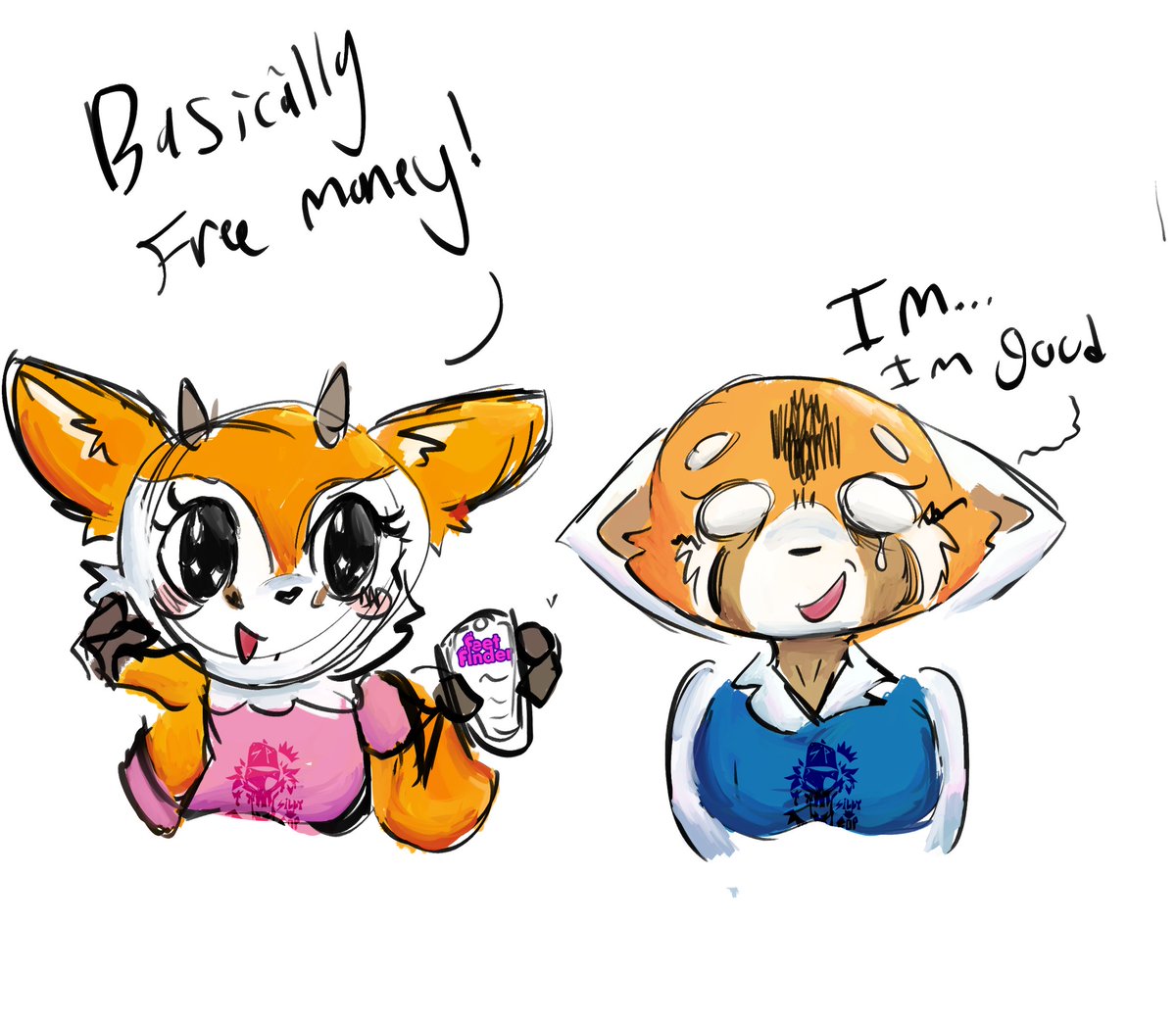 sillyingfopping's tweet photo. Anything for that new designer bag tho right??? Maybe feetfinder isn't a good idea for Retsuko 😭😭😭 https://t.co/56DgMZOzn8