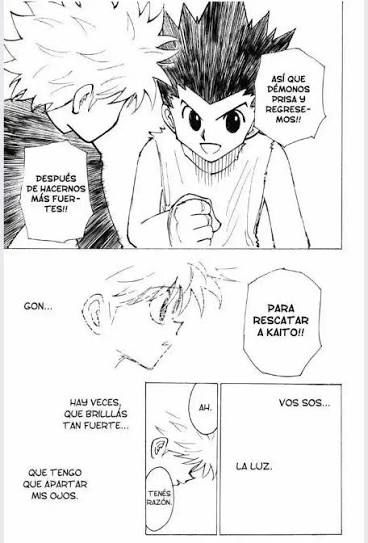 NeftyMati0ns's tweet photo. @humancolectiv @tofumanias @nanituin Recordatorio: Gon se sigue preocupando por Killua durante la misión para salvar a Kite MÚLTIPLES VECES. No era un berrinche, el mismo Killua sabía la importancia de Kite en la vida de Gon, y estaba listo para dejar de ser digno de Gon, pero este le agradeció y no lo juzgo https://t.co/nN9UHDDK2l