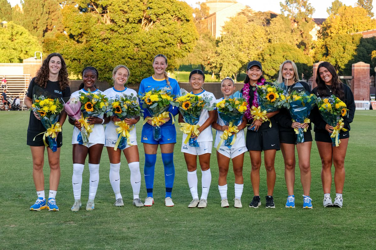 UCLAWSoccer's tweet photo. Thank you to our seniors! 🫶💙💛🐻 https://t.co/nO9CgH9LIo
