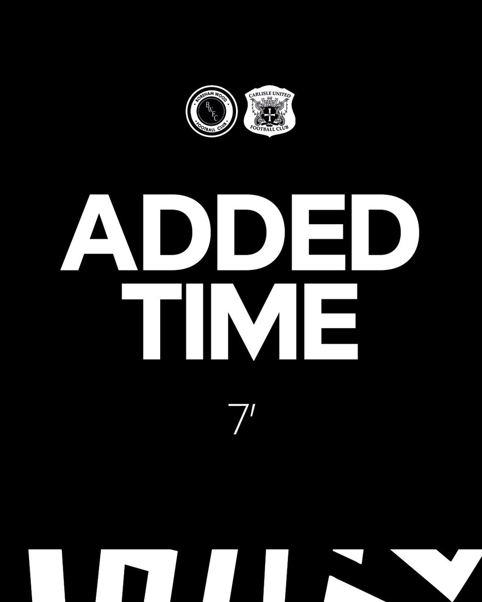 boreham_woodfc's tweet photo. 90' | The fourth official indicates a minimum of seven minutes of additional time ⏰     

2-1 | #WeAreTheWood https://t.co/hvPytIwQCp