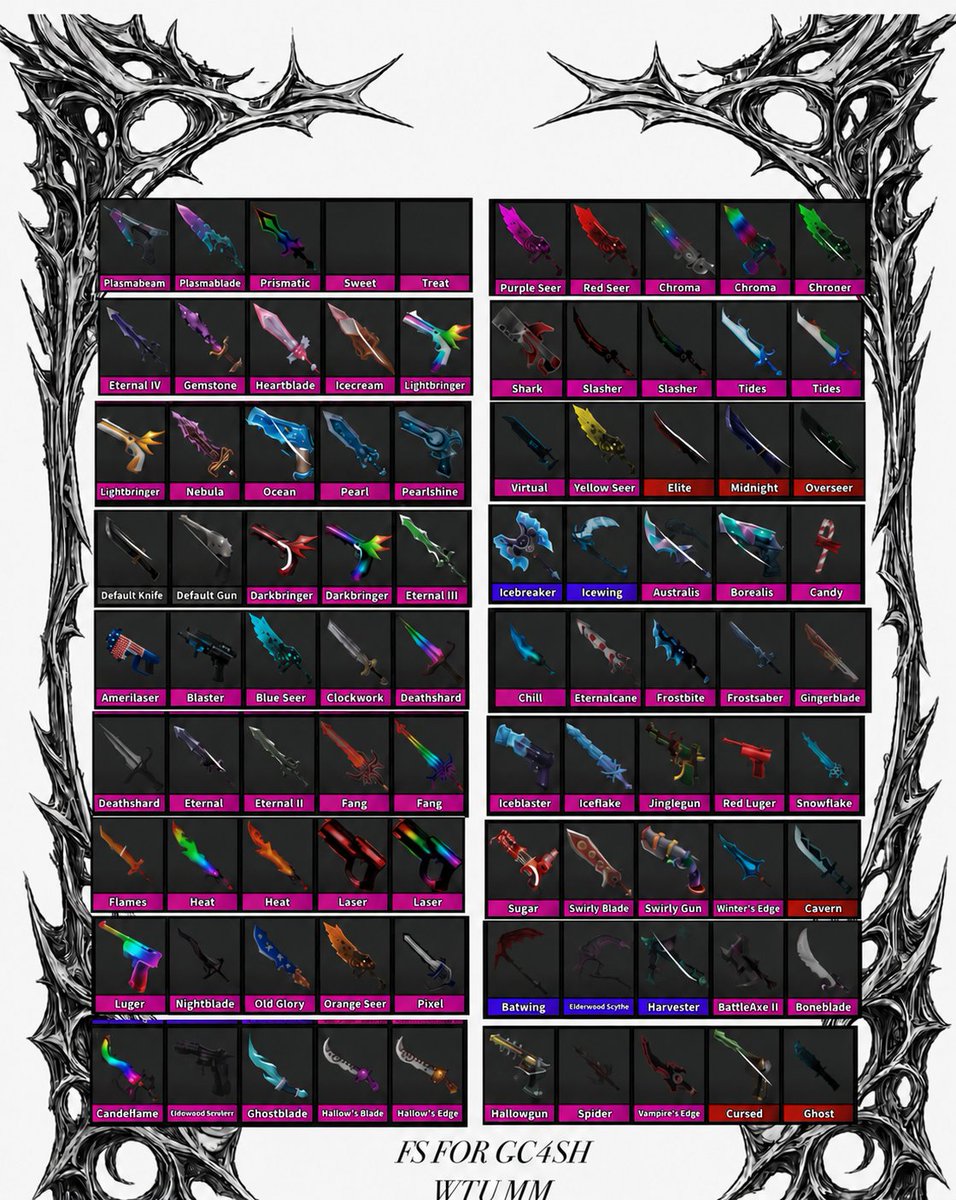 aishealab's tweet photo. FOR SALE ! ! !

📩: dm ti avail
- not accepting robux
- dm for price

#mm2 #mm2godlies #roblox #mm2trading #mm2roblox https://t.co/wPxE1t1TFm