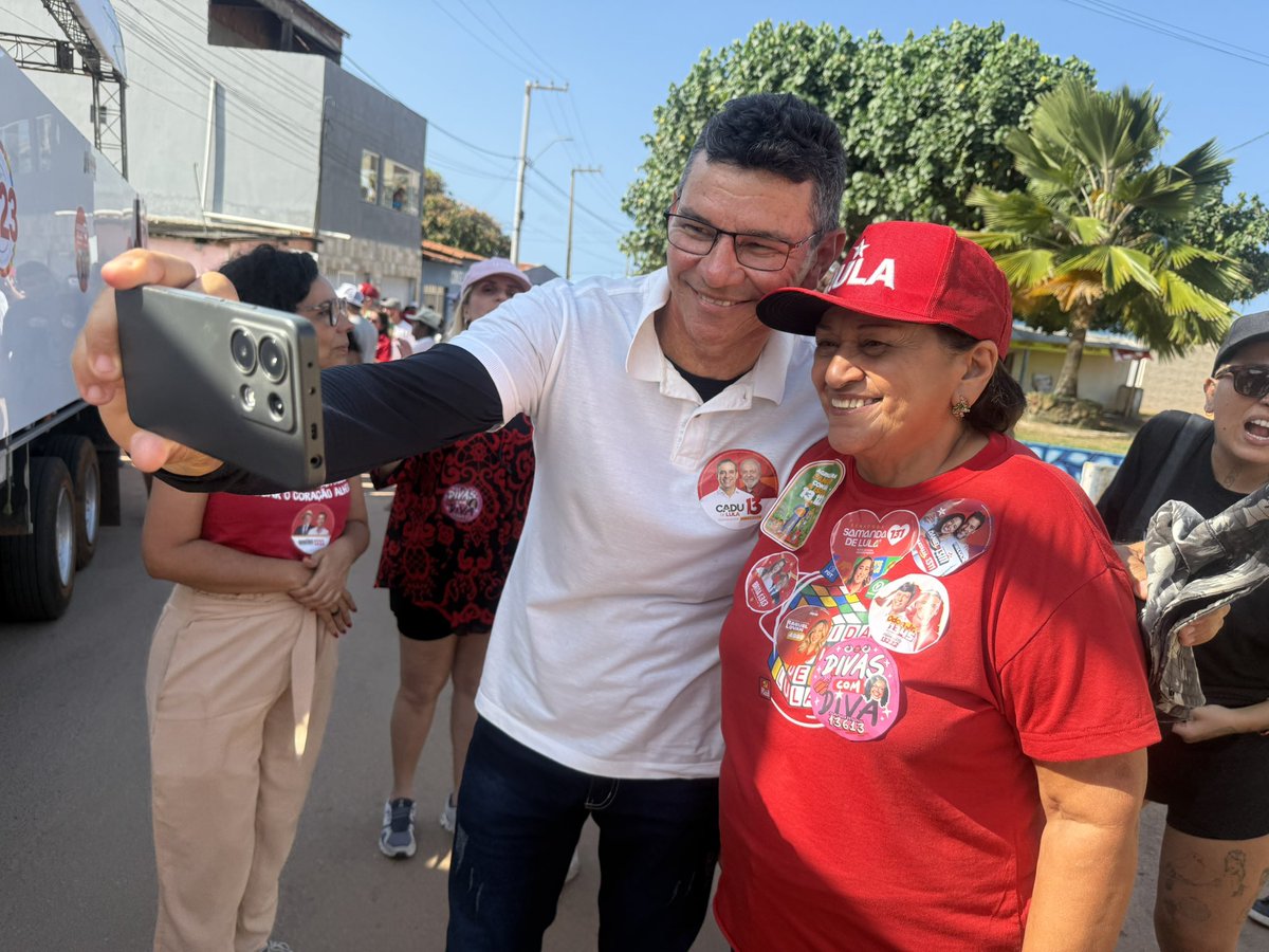 fatimabezerra's tweet photo. Rio do Fogo está dando seu recado!

É Cadu de Lula! É o tetra do presidente Lula! Com toda a sua energia e sua consciência política, o povo sabe o que é melhor para o RN. É 13! https://t.co/m1uRk5G5iG