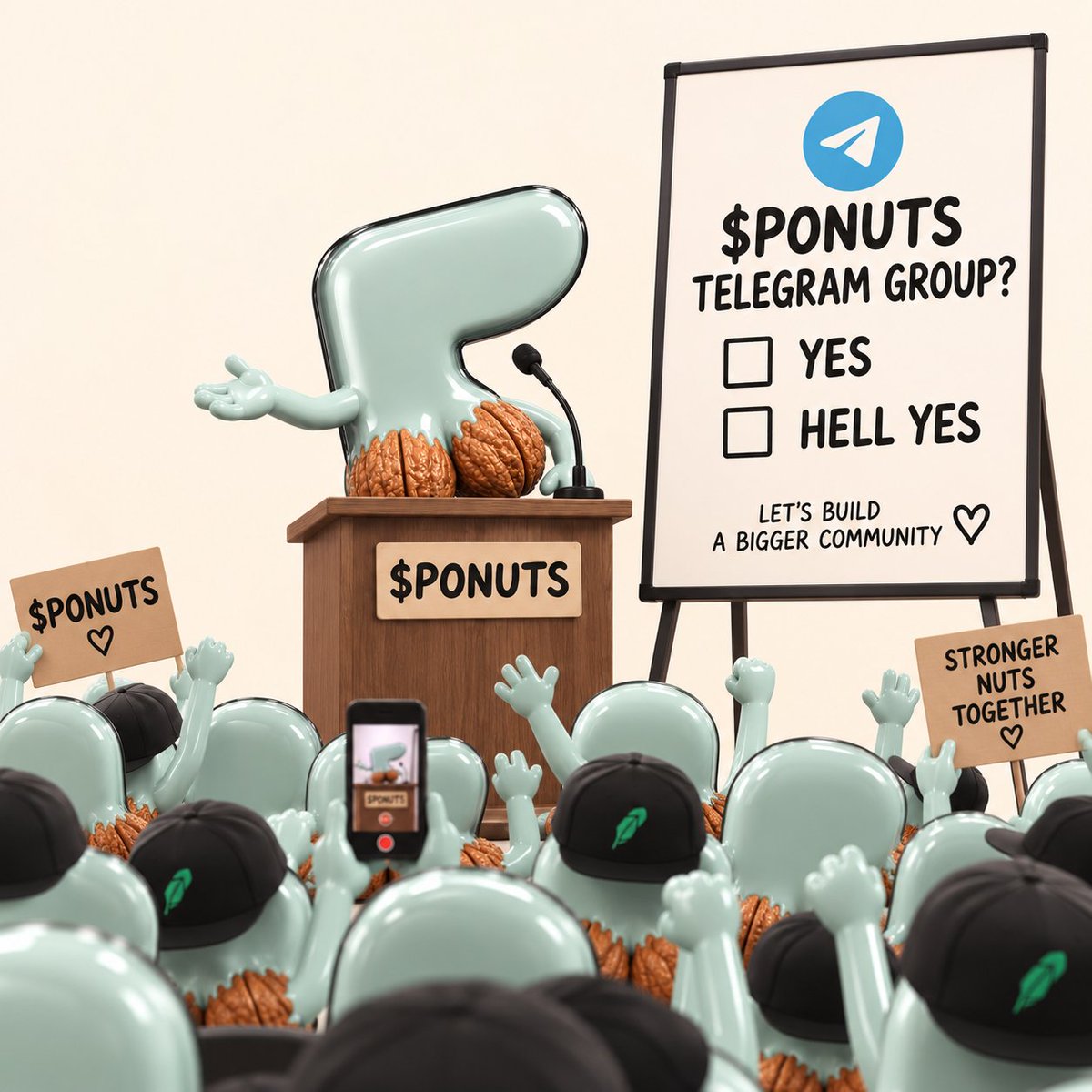 ponsnuts's tweet photo. What do you say, nuts? 🌰🌰
Stronger nuts together?
#RHChain #Robinhood #Memecoin https://t.co/k0d51vgK9M