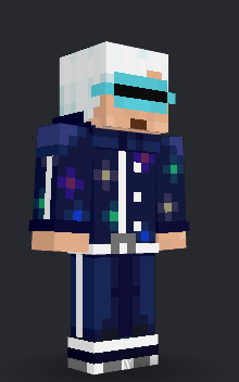 AnathraMC's tweet photo. I got inspired by Mr. Qi when I found out he funs a casino. So whipped up this new skin &amp; then @TheRandomBox1 realised the awesome Art. Let's see what mischief he gets up to on #skyblockkingdoms with @kingelffe https://t.co/zzalwRMGgi