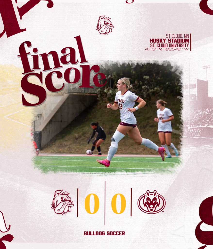 UMDSoccer's tweet photo. Final from St. Cloud. https://t.co/2z0bFcKiTl