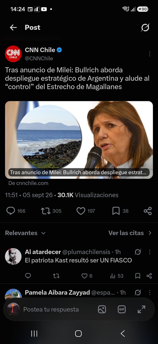 Blacksmith2019's tweet photo. @GobiernodeChile No son cqpaces de defender la soberanía de Chile de su amigo Milei.... https://t.co/K7A1SEQm2h