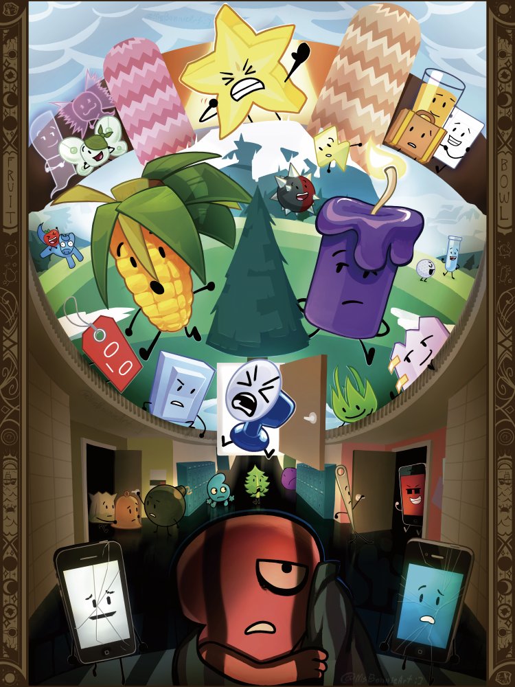 MsBonnieArt's tweet photo. Now that the meetups are over, AGAIN: 
I DESIGNED THIS YEAR’S POSTER as well!!! 🎉 
#bfdi #inanimateinsanity #osctwt https://t.co/biEUus1kPT