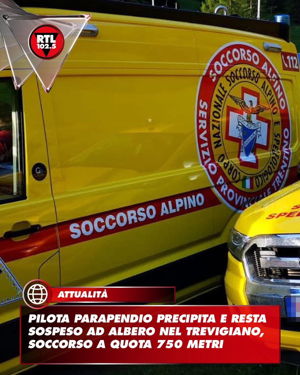rtl1025's tweet photo. 🔴Un pilota di #parapendio, precipitato e rimasto sospeso su un albero, è stato soccorso nel #Trevigiano. Verso le 14.40 la centrale di Treviso ha attivato il #SoccorsoAlpino della Pedemontana del Grappa per un pilota di parapendio precipitato tra gli alberi, un centinaio di metri a valle del decollo Tappeti. Il 48enne della Repubblica Ceca, perso il controllo della vela, era finito nel bosco ed era rimasto sospeso ai rami di un pino, dieci metri da terra. Una squadra ha quindi raggiunto il punto a quota 750 metri, dove era arrivato anche il personale sanitario del Suem di Pieve del Grappa. Il pilota, in buone condizioni, è stato messo in salvo.
