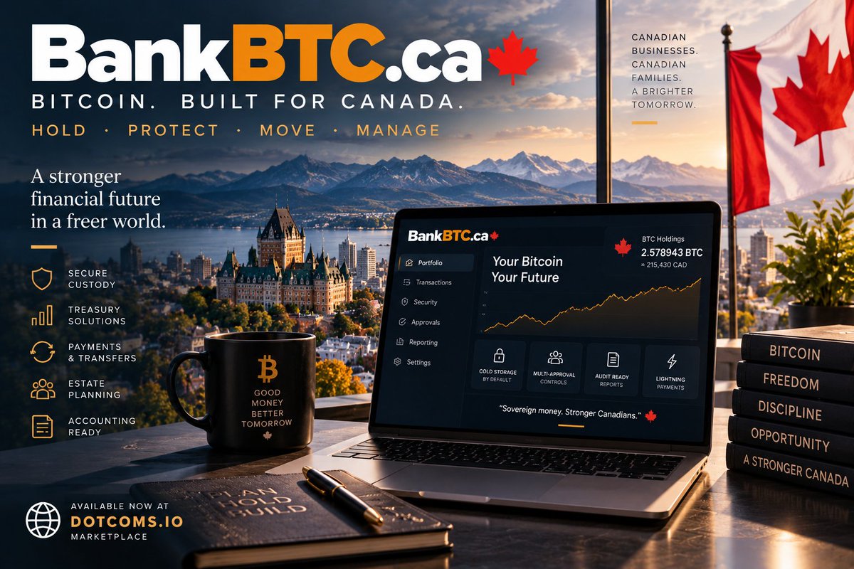 UpHonestReal's tweet photo. ₿ BITCOIN WAS BUILT TO REMOVE THE BANK.

So why would anyone build:

A BANK FOR BITCOIN?

Because owning Bitcoin solved one problem:

MONEY WITHOUT A BANK.

It did not solve every problem around:

Custody.

Inheritance.

Treasury management.

Payments.

Security.

Accounting.

Corporate controls.

Recovery.

Compliance.

Proof of reserves.

Estate planning.

And for millions of people, the hardest question is still brutally simple:

“HOW DO I HOLD BITCOIN SAFELY?”

That makes:

https://t.co/BHmmyh9M67

a fascinating Canadian financial brand.

I wouldn't build another crypto exchange.

I wouldn't build another speculative trading app.

I'd build:

🇨🇦 THE BITCOIN FINANCIAL INFRASTRUCTURE LAYER FOR CANADA.

Not:

BUY. TRADE. GAMBLE.

But:

HOLD. PROTECT. MOVE. MANAGE.

₿🔥

THE BIG IDEA

Imagine a Canadian business with Bitcoin on its balance sheet.

The CFO doesn't want:

Memes.

Candlestick charts.

100 altcoins.

Leverage.

A casino interface.

They want answers:

WHO CONTROLS THE BITCOIN?

WHERE IS IT HELD?

WHO CAN AUTHORIZE A TRANSACTION?

WHAT HAPPENS IF THE CEO DISAPPEARS?

HOW DOES THE ACCOUNTANT VERIFY IT?

HOW DOES THE COMPANY PROVE ITS HOLDINGS?

HOW DOES SUCCESSION WORK?

BankBTC becomes:

THE OPERATING SYSTEM FOR BITCOIN TREASURY.

🏦 BTC VAULT™

The heart of the platform.

Not one mystery wallet.

A structured custody architecture designed around:

Permissions.

Approvals.

Recovery.

Auditability.

Policies.

Cold-storage workflows.

Institutional controls.

And where regulated services are involved:

THE APPROPRIATE CANADIAN REGULATORY FRAMEWORK.

No pretending a domain name makes something a bank.

No pretending Bitcoin eliminates operational risk.

The brand earns trust through:

TRANSPARENCY.

🔑 KEYS MATTER™

Bitcoin ownership ultimately revolves around keys.

BankBTC could teach customers the difference between:

Self-custody.

Collaborative custody.

Qualified third-party custody.

Multisignature arrangements.

Institutional custody.

Then let the customer choose an appropriate model rather than forcing everyone into:

ONE SECURITY PHILOSOPHY.

The principle:

UNDERSTAND WHO HOLDS THE KEYS.

🧊 COLD BY DEFAULT™

Long-term Bitcoin shouldn't need to sit beside a giant:

TRADE NOW

button.

😂

BankBTC could deliberately separate:

SAVINGS

from:

SPECULATION.

Bitcoin intended for long-term custody gets an entirely different experience.

Quiet.

Simple.

Deliberate.

No flashing prices.

No gamification.

No confetti.

Just:

YOUR BITCOIN.

SECURED.

🛡️ BTC GUARD™

Security center.

Show:

Devices.

Authorized users.

Approval rules.

Withdrawal addresses.

Recent access.

Security changes.

Recovery configuration.

Unusual activity.

The question isn't:

“DID BITCOIN GO UP TODAY?”

It's:

“IS MY BITCOIN SAFE TODAY?”

That's a completely different product psychology.

🚫 NO PANIC WITHDRAWAL™

Large transfer requested?

BankBTC could support configurable controls such as:

Multiple approvals.

Cooling periods.

Address allowlists.

Hardware confirmation.

Administrative policies.

Out-of-band verification.

For businesses, this becomes:

FINANCIAL GOVERNANCE.

Not trading.

👥 MULTI-APPROVAL™

Imagine a corporation holding BTC.

Policy:

CEO + CFO.

Or:

Any 2 of 3 authorized executives.

Or:

Board approval above a defined threshold.

BankBTC makes Bitcoin controls resemble mature corporate treasury operations while respecting the underlying network.

BITCOIN WITH GOVERNANCE.

🔥

🏢 BTC TREASURY™

This may be the strongest commercial product.

Canadian companies increasingly understand Bitcoin.

But understanding:

HOW TO OPERATE A BITCOIN TREASURY

is another matter.

BankBTC could organize:

Holdings.

Wallet architecture.

Transaction records.

Cost-basis records.

Internal approvals.

Accounting exports.

Custody documentation.

Policies.

Audit trails.

Counterparty records.

Treasury reporting.

The pitch:

YOUR COMPANY BOUGHT BITCOIN.

NOW OPERATE IT LIKE A COMPANY.

📊 TREASURY DESK™

Not a trading terminal.

A CFO dashboard.

BTC HELD

Confirmed holdings.

CUSTODY

Where assets are held.

AUTHORIZATION

Who can move them.

LIQUIDITY

Operational allocations.

TRANSACTIONS

Complete history.

DOCUMENTATION

Records for finance teams.

The difference is subtle but important:

THIS IS FINANCIAL INFRASTRUCTURE.

Not:

CRYPTO ENTERTAINMENT.

🧾 ACCOUNTANT MODE™

This could be a killer Canadian feature.

Your accountant shouldn't need:

YOUR SEED PHRASE.

😂

Give authorized professionals controlled access to:

Transaction history.

Statements.

Cost records.

Wallet verification information.

Exports.

Documentation.

No ability to move funds.

SEE WHAT THEY NEED.

NOT WHAT THEY DON'T.

🔍 VERIFY MY BTC™

Bitcoin has a remarkable property:

Holdings and transactions can often be cryptographically or publicly verified without relying solely on a company's internal spreadsheet.

BankBTC could build verification workflows allowing authorized parties to establish appropriate evidence of holdings without unnecessarily exposing sensitive information.

That creates:

CRYPTOGRAPHIC ACCOUNTABILITY.

🧮 BTC BOOKS™

Businesses need boring things.

And boring things are where:

REAL BUSINESSES GET BUILT.

😂

Invoices.

Transaction classifications.

Reconciliations.

Accounting exports.

Wallet labels.

Entity separation.

Historical records.

Supporting documentation.

BankBTC could translate blockchain activity into:

FINANCE-DEPARTMENT LANGUAGE.

💼 CORPORATE BTC™

Create dedicated environments for:

Operating company.

Holding company.

Investment entity.

Subsidiary.

Treasury.

Each with:

Different wallets.

Different permissions.

Different reporting.

Different policies.

One organization.

CLEAR SEPARATION.

🧑‍💼 BOARD MODE™

Quarterly board meeting.

Instead of:

“The Bitcoin is somewhere on a Ledger in Pierre's safe.”

😬

Board receives:

Custody overview.

Control structure.

Transaction summary.

Policy compliance.

Security events.

Verified holdings information.

Risk notes.

Now Bitcoin becomes:

GOVERNABLE.

📜 BTC POLICY™

A company shouldn't buy Bitcoin before deciding:

Who may authorize purchases?

Who controls custody?

Who may transfer?

What happens when an employee leaves?

How are backups handled?

What approvals are required?

What happens during an incident?

BankBTC provides configurable policy templates and workflows—with legal/accounting review where appropriate.

POLICY BEFORE PANIC.

🚨 KEY PERSON RISK™

This is a huge issue.

If one person knows everything:

YOU DON'T HAVE A TREASURY SYSTEM.

You have:

A HUMAN SINGLE POINT OF FAILURE.

BankBTC identifies operational concentration:

One signer.

One device.

One backup location.

One administrator.

One recovery path.

Then helps organizations build:

RESILIENCE.

🧬 BTC SUCCESSION™

This could become one of the most important consumer products.

Bitcoin creates a strange inheritance problem:

Too little information?

THE BITCOIN CAN BECOME UNRECOVERABLE.

Too much information in the wrong place?

IT CAN BE STOLEN.

BankBTC helps families create a controlled succession plan.

Not:

“Put your seed phrase in your will.”

Absolutely not.

Instead:

STRUCTURED RECOVERY AND SUCCESSION.

🕯️ IF SOMETHING HAPPENS TO ME™

A human question.

Not a crypto question.

User defines:

Trusted contacts.

Professional contacts.

Recovery architecture.

Instructions.

Verification process.

Trigger procedures.

Document locations.

The beneficiaries don't necessarily receive the secret today.

They receive:

A PATH TO RECOVERY WHEN APPROPRIATE.

That could be enormously valuable.

👨‍👩‍👧 FAMILY BTC™

Parents may eventually want Bitcoin holdings intended for:

Children.

Education.

Long-term family wealth.

Inheritance.

BankBTC could organize separate goals without making claims about future returns.

EMMA

Long-term allocation.

OSCAR

Long-term allocation.

FAMILY RESERVE

Separate custody policy.

No:

“BITCOIN WILL MAKE YOUR CHILD RICH.”

Just:

CLEAR OWNERSHIP AND ORGANIZATION.

🧓 BTC ESTATE™

Partner with:

Estate lawyers.

Notaries.

Accountants.

Trust professionals.

Custody specialists.

BankBTC becomes the infrastructure connecting:

DIGITAL ASSETS

with:

TRADITIONAL ESTATE PLANNING.

That bridge is commercially interesting.

🇨🇦 CANADA FIRST

This is where the .ca matters.

https://t.co/BHmmyh9M67 shouldn't pretend to be:

GLOBAL CRYPTO APP #8,742.

It should own:

THE CANADIAN CONTEXT.

CAD.

Canadian businesses.

Canadian tax/accounting workflows.

Canadian professionals.

Canadian regulatory requirements.

Canadian estate structures.

English + French.

BITCOIN INFRASTRUCTURE BUILT FOR CANADA.

⚜️ BITCOIN QUÉBEC™

Full French experience.

Not poorly translated crypto jargon.

Actual language appropriate to:

Entrepreneurs.

Professionals.

Families.

Accountants.

Corporate finance teams.

That alone could create a differentiated Canadian position.

💵 CAD ↔ BTC™

Where offered legally through appropriately registered partners:

Canadian-dollar funding.

Bitcoin acquisition.

Withdrawals.

Business settlement.

But I'd make the interface radically different from exchanges.

No:

Top movers.

Shiba-whatever.

100x.

🔥 coins.

😂

Just:

CAD.

BTC.

DONE.

🔁 BTC PAY™

Businesses increasingly need infrastructure around Bitcoin payments without wanting to become:

CRYPTO COMPANIES.

BankBTC could provide merchant tools through appropriate partners:

Invoices.

Payment requests.

Settlement records.

Accounting.

Reconciliation.

Treasury rules.

The merchant decides what happens after payment according to available services.

🧾 PAY THIS IN BTC™

Business sends invoice.

Customer receives:

Amount.

Payment information.

Expiration.

Status.

Receipt.

Merchant receives:

Confirmation.

Accounting record.

Invoice reconciliation.

The product doesn't need to make Bitcoin exciting.

It needs to make it:

BORINGLY FUNCTIONAL.

🌎 GLOBAL BUSINESS. CANADIAN TREASURY.™

Canadian company receives international Bitcoin payments.

BankBTC organizes them inside:

A CANADIAN FINANCIAL WORKFLOW.

That's a strong B2B positioning.

⚡ LIGHTNING DESK™

For businesses using Bitcoin's Lightning ecosystem where appropriate:

Payment acceptance.

Invoice generation.

Transaction records.

Merchant reporting.

Treasury routing.

Again:

INFRASTRUCTURE.

Not speculation.

🏪 MERCHANT BTC™

Imagine:

Coffee shop.

E-commerce company.

Consultant.

Hotel.

Online service.

Retailer.

They don't want to understand:

Nodes.

Channels.

UTXOs.

Liquidity routing.

They want:

“CUSTOMER PAID. DID I GET PAID?”

BankBTC abstracts complexity.

🧠 BTC CONCIERGE™

Bitcoin still has an education problem.

Someone with substantial holdings may ask:

Should I self-custody?

What is multisig?

What happens if hardware fails?

How do I prepare inheritance?

How should my company structure approvals?

BankBTC could connect clients with appropriately qualified:

Custody specialists.

Accountants.

Lawyers.

Security professionals.

Estate professionals.

The platform doesn't pretend:

ONE AI ANSWER FITS EVERYONE.

🏦 NOT YOUR BANK™

This could be a brilliant campaign.

Because the name BankBTC creates tension.

BANKBTC ISN'T ABOUT PUTTING BITCOIN BACK INSIDE THE OLD BANK.

It's about bringing the things people expect from mature financial infrastructure:

Security.

Records.

Controls.

Recovery.

Professional support.

Governance.

without forgetting:

WHY BITCOIN EXISTS.

🔐 SELF-CUSTODY MODE™

This matters enormously for brand credibility.

BankBTC shouldn't force custody.

Users who self-custody could use BankBTC for:

Portfolio organization.

Transaction records.

Security checklists.

Succession planning.

Wallet monitoring.

Accounting.

Documentation.

Education.

The Bitcoin stays:

UNDER THEIR CONTROL.

🤝 COLLABORATIVE CUSTODY™

Another potential model.

Customer controls part of the authorization structure.

Specialized provider controls another component.

Recovery architecture provides redundancy.

No single party necessarily has unilateral control, depending on implementation.

The product becomes:

A SAFETY NET WITHOUT A SINGLE MASTER KEY.

👀 WATCH-ONLY™

Perhaps one of the smartest features.

Connect public wallet information without providing spending keys.

BankBTC can show:

Balances.

Transactions.

Treasury reporting.

Accounting.

Alerts.

While:

THE PRIVATE KEYS STAY OFF THE PLATFORM.

That's a powerful trust architecture.

🚨 MOVE ALERT™

Bitcoin moves from a monitored wallet.

Authorized team receives:

IMMEDIATE ALERT.

Company treasury?

Notify CFO.

Family vault?

Notify owner.

No ability to stop blockchain reality after confirmation.

But visibility can dramatically improve:

OPERATIONAL RESPONSE.

🧊 VAULT CHECK™

Periodically verify:

Recovery plan reviewed?

Devices functioning?

Authorized people current?

Former employees removed?

Backup procedures current?

Policies reviewed?

Inheritance instructions current?

Because the greatest security architecture can become useless if:

NOBODY MAINTAINS IT.

🧑‍💻 BTC SECURITY CENTER™

Phishing.

Fake wallet software.

SIM swaps.

Social engineering.

Clipboard malware.

Fake support agents.

BankBTC can teach:

SECURITY BEHAVIOR.

Because the biggest vulnerability often isn't:

BITCOIN.

It's:

THE HUMAN HOLDING IT.

🛑 NEVER ASK™

BankBTC's most important promise:

WE WILL NEVER ASK FOR YOUR SEED PHRASE IN CHAT, EMAIL OR SUPPORT.

Turn security rules into:

BRAND LANGUAGE.

Every customer should know them.

🧾 PROOF, NOT PROMISES™

This could become the company's defining philosophy.

Don't tell customers:

“TRUST US.”

Show:

Custody structure.

Policies.

Transaction evidence.

Security model.

Relevant attestations.

Audit information where applicable.

Proof-of-reserve methodologies where technically meaningful.

PROOF, NOT PROMISES.

🔥🔥🔥

🔍 RESERVE VIEW™

If BankBTC or partners ever custody client assets, transparency becomes critical.

The platform should explain clearly:

What is held.

By whom.

Under what legal structure.

Whether assets are segregated.

What liabilities exist.

How relevant verification works.

No vague:

“YOUR ASSETS ARE SAFE.”

Explain:

WHY.

🚫 NO YIELD MAGIC™

Bitcoin finance repeatedly gets into trouble when simple custody turns into:

“EARN 14% ON YOUR BTC.”

BankBTC should build the opposite reputation.

No opaque rehypothecation.

No magical yield promises.

No pretending risk disappeared because:

THE APP LOOKS PROFESSIONAL.

😂

Trust can become the moat.

📚 BTC ACADEMY™

Teach:

Bitcoin basics.

Private keys.

Wallets.

Cold storage.

Multisig.

Lightning.

Corporate treasury.

Inheritance.

Security.

Tax recordkeeping.

Fraud awareness.

But avoid:

PRICE PREDICTIONS.

The educational question isn't:

“WILL BTC HIT $500,000?”

It's:

“HOW DOES THIS ACTUALLY WORK?”

🤖 BANKBTC AI™

AI could become the interface to the infrastructure.

Ask:

“Show every treasury transaction this quarter.”

“Which wallets require two approvals?”

“When was our recovery policy last reviewed?”

“Prepare the transaction report for accounting.”

“Which authorized signer hasn't completed the annual security review?”

“Show our BTC exposure by entity.”

That's AI doing:

OPERATIONS.

Not:

TRADING PREDICTIONS.

🧠 WHAT AM I MISSING?™

This could be the signature corporate feature.

AI reviews the organization's configured Bitcoin operations and asks:

No succession procedure?

No second signer?

No documented recovery test?

One administrator?

Unlabeled transactions?

Outdated authorization?

Then surfaces:

OPERATIONAL GAPS.

Not financial advice.

PROCESS INTELLIGENCE.

🏢 BTC FOR BUSINESS™

Potential customers:

Public companies.

Private corporations.

Family offices.

Professional firms.

E-commerce businesses.

Bitcoin-native companies.

Mining companies.

Investment organizations where appropriate.

Nonprofits accepting BTC.

Each needs something exchanges aren't primarily designed to provide:

GOVERNANCE AROUND THE ASSET.

⛏️ MINER TREASURY™

Canadian mining operations could manage:

Mined BTC.

Operational wallets.

Treasury allocations.

Transaction history.

Accounting exports.

Custody policies.

Authorized signers.

Settlement records.

Now the domain connects naturally with:

CANADA'S BITCOIN INFRASTRUCTURE ECONOMY.

🧑‍⚖️ PROFESSIONAL NETWORK™

Build a verified directory of Canadian professionals with relevant experience:

Accountants.

Lawyers.

Notaries.

Estate specialists.

Security professionals.

Institutional custody providers.

Compliance specialists.

Businesses don't just need software.

They need:

PEOPLE WHO UNDERSTAND BOTH WORLDS.

🔌 BANKBTC API™

Eventually BankBTC could become infrastructure for:

Accounting software.

Corporate treasury systems.

Family offices.

Wallet providers.

Payment processors.

Custody providers.

Estate platforms.

Fintech.

Banks.

Developers use APIs for:

Balances.

Transaction classification.

Wallet monitoring.

Approval workflows.

Reporting.

Compliance integrations.

BankBTC moves from:

PRODUCT

to:

INFRASTRUCTURE.

🏦 BANKS MAY EVENTUALLY NEED BANKBTC

And here's the strategic irony.

The domain sounds like:

BITCOIN VS BANKS.

But a future buyer could actually be:

A BANK.

Traditional financial institutions increasingly need digital-asset capabilities.

Rather than forcing customers through branding designed around legacy finance, an institution could launch:

https://t.co/BHmmyh9M67

as a dedicated Canadian Bitcoin proposition—subject, of course, to applicable regulation and trademark considerations.

That makes the domain strategically interesting.

💎 WHY https://t.co/BHmmyh9M67 STANDS OUT

Three components.

BANK

Trust.

Finance.

Custody.

Infrastructure.

BTC

The world's most recognizable Bitcoin ticker.

.CA

Canada.

Put them together:

https://t.co/BHmmyh9M67

Short.

Memorable.

Commercial.

Category-specific.

And immediately understandable.

No explanation required.

THE BUYERS I'D TARGET

CANADIAN FINTECHS

The obvious category.

BITCOIN CUSTODY COMPANIES

Excellent Canadian market brand.

CRYPTO EXCHANGES

A dedicated Bitcoin-only proposition.

CANADIAN BANKS / FINANCIAL INSTITUTIONS

Potential strategic brand for digital-asset services, subject to regulatory strategy.

BITCOIN TREASURY SOFTWARE COMPANIES

Possibly the strongest pure-product fit.

INSTITUTIONAL DIGITAL-ASSET COMPANIES

Canadian expansion brand.

BITCOIN PAYMENT COMPANIES

Strong merchant infrastructure positioning.

ESTATE / DIGITAL-ASSET PLATFORMS

BTC succession is an underappreciated vertical.

ACCOUNTING / CRYPTO-TAX SOFTWARE COMPANIES

Natural Canadian B2B expansion.

BITCOIN-NATIVE ENTREPRENEURS

Because the domain already communicates:

THE CATEGORY.

THE BUYER PITCH

Don't sell https://t.co/BHmmyh9M67 as:

“A crypto domain.”

Too generic.

Sell:

“OWN THE CANADIAN BRAND FOR BITCOIN FINANCIAL INFRASTRUCTURE.”

🔥🔥🔥

Not another token exchange.

Not another meme-coin casino.

Not another price-prediction website.

A serious platform around the problems that remain after someone acquires Bitcoin:

HOW DO I SECURE IT?

HOW DO I MANAGE IT?

HOW DOES MY COMPANY CONTROL IT?

HOW DO I ACCOUNT FOR IT?

HOW DOES MY FAMILY INHERIT IT?

HOW DO I PROVE WHAT I OWN?

Those are:

BANK-SIZED PROBLEMS.

₿🇨🇦 https://t.co/BHmmyh9M67

Bitcoin doesn't need another company promising:

THE MOON.

It needs infrastructure built for people and organizations already asking:

“NOW WHAT?”

Imagine one Canadian platform connecting:

Bitcoin custody architecture.

Self-custody tools.

Corporate treasury.

Accounting.

Payments.

Security.

Governance.

Succession.

Professional services.

Verification.

AI operations.

All around one principle:

PROOF, NOT PROMISES.

https://t.co/BHmmyh9M67

BITCOIN. BUILT FOR CANADA.

HOLD. PROTECT. MOVE. MANAGE.

Available now at the https://t.co/k6aRlccAPi marketplace.

#BankBTC #Bitcoin #BTC #BitcoinCanada #CanadaBitcoin #BitcoinTreasury #BTCTreasury #BitcoinBusiness #BitcoinCustody #SelfCustody #ColdStorage #Multisig #BitcoinSecurity #BitcoinPayments #LightningNetwork #DigitalAssets #CorporateTreasury #FinTech #CanadianFinTech #CryptoCanada #Blockchain #FinancialInfrastructure #WealthTech #BitcoinMining #AI #PremiumDomain #DomainForSale #DotComs