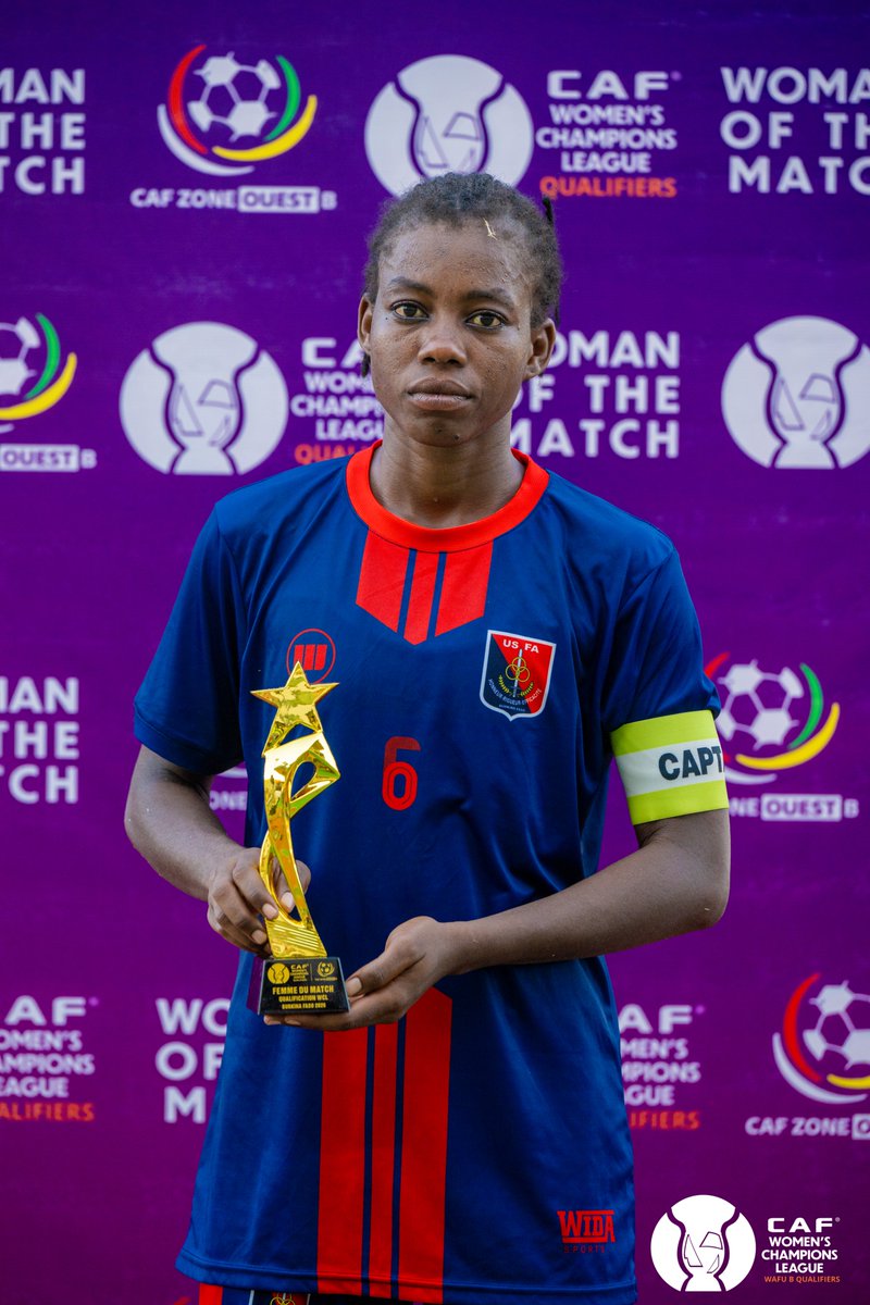 CafZoneOuestB's tweet photo. 🌟⚽ Woman of the Match!
Captain Délawaléa Stéphanie Sow (#6) is named Woman of the Match in USFA vs Dynamique FC.
🏆 Trophy presented by Philippe Tchéré, Executive Director of WAFU‑B.
👏 Well‑deserved recognition!
#UFOAB #USFA #DynamiqueFC #WomanOfTheMatch #WomensFootball
🌟⚽ Femme du Match ! La capitaine Délawaléa Stéphanie Sow (n°6) est élue Femme du Match USFA vs Dynamique FC. 🏆 Trophée remis par Philippe Tchéré, Directeur exécutif de l’UFOA‑B.
👏 Bravo à elle pour cette performance !
#UFOAB #USFA #DynamiqueFC #FemmeDuMatch #WomensFootball