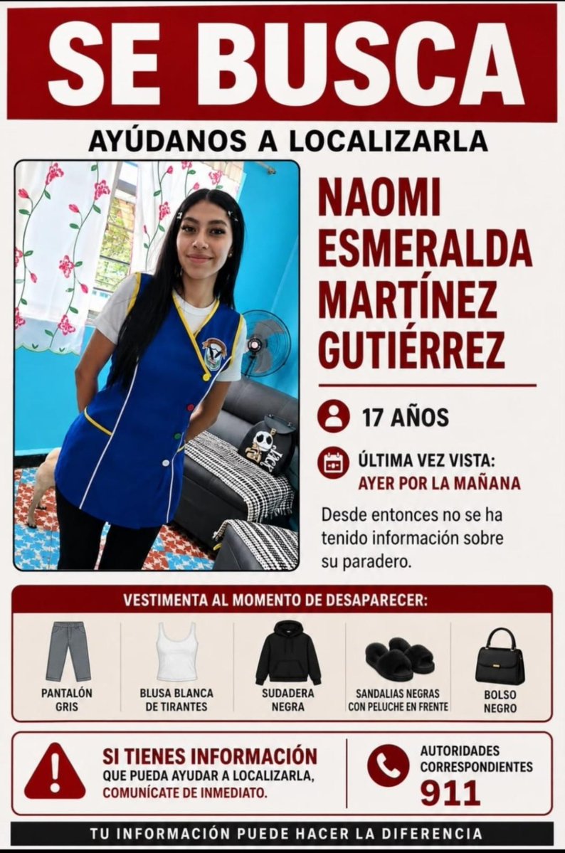 kagura_jeon's tweet photo. Amistades de Twitter, por favor ayúdenme a difundir 
Es la hermana de una amiga y queremos ayudar a localizarla. 
Si saben algo o tienen alguna información que pueda ayudar, por favor comuníquense al 911.
Ayúdenme a compartir, por favor 🙏🏻 cualquier RT puede ayudar muchísimo. https://t.co/5c0X4yfGFI