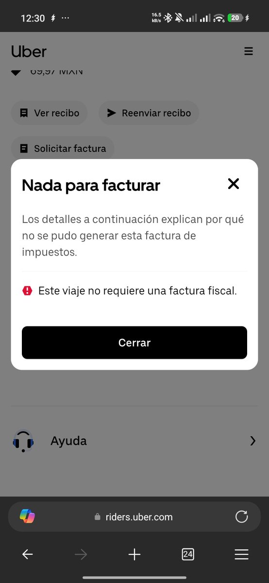 osielrg11's tweet photo. Oye @Uber_MEX de que sirve tener un perfil de negocios si no me vas a generar facturas? 
@Uber @Uber_Support https://t.co/xc1ycVMhdY