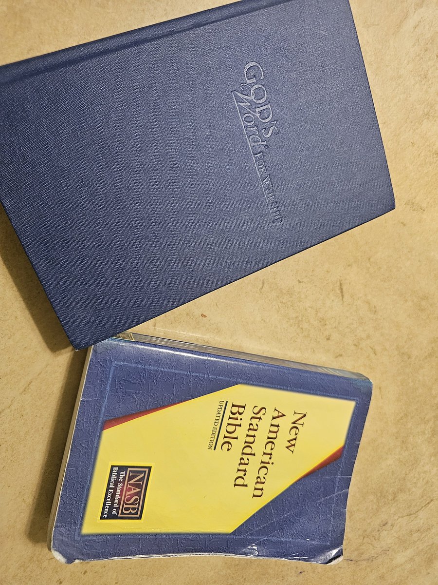 HeyCelena's tweet photo. I have 2 Bibles to rehome. Small print just doesn't work for my 👀; even with 👓! 😂

📖 NASB
📖 God's Word Translation

If interested, I'm happy to send 1 your way. But there's a catch: tell me your foundational Scripture 👀📖.

The one that found, saved, carried, &amp; changed you. https://t.co/CbW77ebKB2