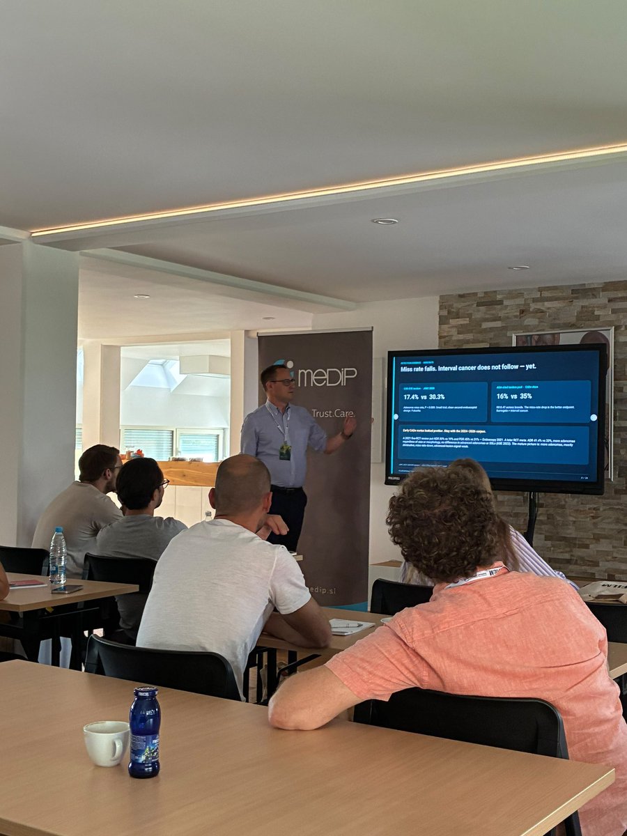 SebStefMD's tweet photo. Basic Colonoscopy Training in Domžale, done. LCI and BLI on Friday, CAD EYE and SCALE EYE on Saturday.
Thanks to Prof. Ibrahim for chairing, to Nancy, Tone Lovšin, Primož Struna and Damjan Košele for making it run, and to Medip and @FujifilmEMEA for the support. https://t.co/C7JCzMswba