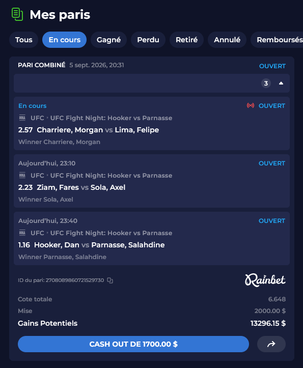 SussuLeVrai's tweet photo. Je drop 2 x 50$ si ça passe 💰 #UFCPARIS  🇫🇷

▫️Pseudo Rainbet en commentaire
▫️Pense a follow que je te DM

Si t'as pas de compte, lien en Bio https://t.co/KNdcX5RIrc