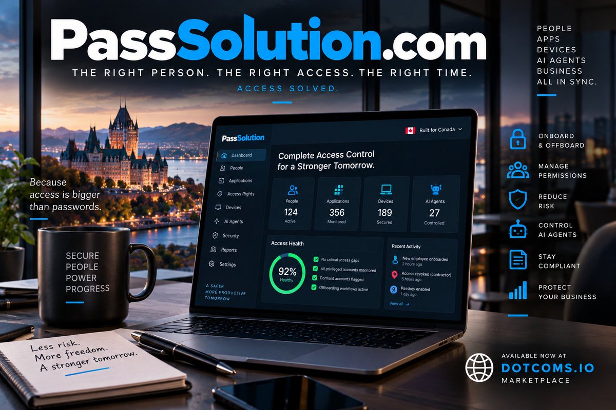 UpHonestReal's tweet photo. 🔐 PASSWORDS AREN’T THE REAL PROBLEM ANYMORE.

We already know how to generate strong passwords.

We know how to store them.

We know how to autofill them.

And increasingly, we know how to replace them with passkeys.

Yet every day, people still get locked out of:

Email.

Banking.

Cloud infrastructure.

Social accounts.

Business software.

Crypto wallets.

Domains.

Devices.

And entire companies can still lose access because:

THE PERSON WHO KNEW HOW TO GET IN… LEFT.

The bigger problem isn't the password.

It's:

ACCESS.

Who has it?

Who should have it?

Who shouldn't anymore?

What happens when access fails?

What happens when someone leaves?

What happens when someone dies?

What happens during an emergency?

And can you prove any of it?

That's why I wouldn't build another password manager on:

https://t.co/olCYpa9oz2

I'd build:

THE ACCESS CONTINUITY LAYER.

A platform designed around one promise:

THE RIGHT PERSON.

THE RIGHT ACCESS.

THE RIGHT TIME.

🔥🔥🔥

THE BIG IDEA

Imagine Monday morning.

Your company's finance administrator unexpectedly leaves.

They managed access to:

Banking portals.

Payroll.

Accounting.

Payment processors.

Corporate cards.

Tax accounts.

Vendor systems.

Insurance.

Government portals.

The company doesn't need:

A PASSWORD VAULT.

It needs to know:

WHAT DID THIS PERSON HAVE ACCESS TO?

WHAT MUST BE REVOKED?

WHAT MUST BE TRANSFERRED?

WHAT HAS NO BACKUP ADMINISTRATOR?

WHAT BUSINESS PROCESS WILL BREAK TOMORROW?

PassSolution maps the company's access relationships and launches:

ACCESS HANDOFF™

One workflow.

Inventory.

Revoke.

Transfer.

Verify.

Document.

Close.

That is a much bigger product than:

“SAVE YOUR PASSWORD HERE.”

🧬 ACCESS GRAPH™

This could become the moat.

PassSolution maps relationships between:

People.

Accounts.

Applications.

Devices.

Roles.

Credentials.

Passkeys.

Keys.

Domains.

Cloud services.

Vendors.

Administrative privileges.

Recovery methods.

Business processes.

Instead of asking:

“WHAT PASSWORDS DOES MARTIN HAVE?”

ask:

“WHAT STOPS WORKING IF MARTIN DISAPPEARS TOMORROW?”

🔥

That's access intelligence.

🗺️ WHO CAN ACCESS THIS?™

Click any critical system.

Example:

COMPANY DOMAIN

Primary admin: CEO
Backup admin: CTO
Registrar access: 2 people
Recovery email: verified
MFA: enabled
Emergency recovery: documented

Or:

PAYROLL

Administrator: Sarah
Backup administrator:
NONE.
Now PassSolution surfaces:
A BUSINESS RISK.
Not because the password is weak.
Because:

ONE PERSON IS THE PASSWORD.

🚨 SINGLE PERSON RISK™

This could be a killer feature.
Find critical systems where:

Only one administrator exists.

Only one person knows the recovery process.

Only one device is trusted.

Only one MFA method exists.

Only one employee controls the vendor relationship.

Only one person knows where the credential lives.

PassSolution asks:

WHAT HAPPENS IF THIS PERSON IS UNAVAILABLE?

That's a board-level question hiding inside an IT problem.

👋 THEY LEFT™

Employee leaves.

Click:

THEY LEFT.

PassSolution generates the access-removal workflow:

Email.

Cloud.

CRM.

Accounting.

VPN.

Code repositories.

Password vaults.

Internal tools.

Shared accounts.

Devices.

Third-party SaaS.

API credentials where relevant.

Admin roles.

Physical-access integrations where supported.

Then:

VERIFY REVOCATION.

Not:

“IT probably handled it.”

😂

🔄 HANDOFF™

Revoking access is only half the problem.

Someone still needs to:

Own the client account.

Receive the invoices.

Manage the domain.

Approve payments.

Administer the software.

Renew the subscription.

Know the recovery process.

PassSolution transfers:

RESPONSIBILITY, NOT JUST CREDENTIALS.

That distinction could define the company.

🧑‍💼 NEW ROLE™

Employee joins.

Don't manually create access across 17 systems.

Assign:

ROLE: FINANCE MANAGER

PassSolution knows the organization's approved access template.

Accounting — requested.

Payroll — requested.

Bank portal — requires separate authorization.

Expense system — approved.

Corporate card — workflow initiated.

CRM — unnecessary.

Production servers —

ABSOLUTELY NOT.

😂

Access becomes:

INTENTIONAL.

🎭 ROLE DNA™

Every role develops an access profile.

Sales rep.

Developer.

Finance.

Marketing.

HR.

Executive.

Contractor.

PassSolution can compare:

WHAT THIS ROLE NORMALLY NEEDS

with:

WHAT THIS PERSON ACTUALLY HAS.

Then flag anomalies for review.

🧹 ACCESS DEBT™

Companies accumulate access like houses accumulate:

JUNK DRAWERS.

😂

Old employee account.

Forgotten contractor.

Unused admin privilege.

Abandoned SaaS login.

Shared credential.

Old API key.

Former agency access.

Ancient recovery email.

Nobody cleans it up.

PassSolution calls this:

ACCESS DEBT.

And makes it visible.

👻 GHOST ACCESS™

A former:

Employee.

Contractor.

Consultant.

Agency.

Vendor.

still has access.

Nobody remembers why.

PassSolution identifies:

ACCESS WITHOUT A CURRENT BUSINESS REASON.

Then asks:

KEEP OR REMOVE?

Simple.

Powerful.

🧟 ZOMBIE ACCOUNT™

Account still exists.

Nobody owns it.

Nobody uses it.

But it may still have permissions.

That's not just waste.

It's:

ATTACK SURFACE.

PassSolution finds orphaned access and routes it for review.

🕵️ WHO GAVE THEM THAT?™

Someone has administrator privileges.

Question:

WHY?

PassSolution preserves:

Requested by.

Approved by.

Date.

Reason.

Duration.

Scope.

Changes.

Now access has:

PROVENANCE.

⏳ JUST FOR NOW™

Contractor needs access for:

72 HOURS.

Don't create access and hope someone remembers to remove it six months later.

Grant:

TIME-BOUND ACCESS.

Automatically expires according to policy.

Need more time?

Request extension.

The default becomes:

ACCESS WITH AN END DATE.

🛂 ACCESS PASSPORT™

Each person has an internal access passport.

Not passwords.

A map of:

Identity.

Roles.

Approved systems.

Privileges.

Devices.

Authentication methods.

Approvals.

Temporary access.

Recent changes.

Everything needed to answer:

WHAT CAN THIS PERSON DO?

🧠 PASS AI™

Ask naturally:

“Who can access payroll?”

“Which former contractors still have active accounts?”

“Who has administrator access to our domains?”

“What would break if our CFO disappeared tomorrow?”

“Which critical systems have no backup administrator?”

“Show access granted in the last 30 days.”

“Which permissions haven't been reviewed this year?”

Now security becomes:

QUERYABLE.

🔥 WHAT IF THEY DISAPPEAR?™

Run a simulation.

Select:

CEO.

CTO.

CFO.

System administrator.

Agency.

Vendor.

PassSolution shows:

Critical systems affected.

Missing backups.

Unknown recovery paths.

Ownership gaps.

Processes dependent on them.

The output isn't:

FEAR.

It's:

A CONTINUITY PLAN.

🧯 BREAK GLASS™

Emergency access is difficult.

If nobody can access something during an incident:

Bad.

If everyone permanently has emergency access:

Also bad.

PassSolution can orchestrate controlled:

BREAK-GLASS ACCESS.

Strong verification.

Limited duration.

Multiple approvals where appropriate.

Complete audit trail.

Automatic expiration.

Emergency access without creating:

PERMANENT SUPERUSERS.

🔐 PASSKEY COMMAND™

Passkeys are changing authentication.

That's exactly why the name PassSolution can evolve beyond:

PASSWORDS.

The platform can manage the transition among:

Passwords.

Passkeys.

Security keys.

MFA.

Device authentication.

SSO.

Identity providers.

Certificates.

Secrets.

Because the real category isn't:

PASSWORD MANAGEMENT.

It's:

ACCESS MANAGEMENT.

🗝️ PASSKEY READY™

Organization asks:

Which systems support passkeys?

Which employees are enrolled?

Which devices are registered?

Which accounts still rely on passwords?

Where are fallback methods weak?

PassSolution creates:

THE MIGRATION MAP.

🚫 PASSWORDLESS DOESN'T MEAN PROBLEMLESS.

This could be a major marketing line.

Even if every password disappeared tomorrow, organizations would still need to manage:

Identity.

Permissions.

Devices.

Recovery.

Offboarding.

Delegation.

Emergency access.

Audit.

Succession.

THE PASSWORD MAY DISAPPEAR.

THE ACCESS PROBLEM WON'T.

🔥🔥🔥

🧑‍💻 PRIVILEGED MODE™

Some access can:

Deploy code.

Move money.

Delete databases.

Change DNS.

Create administrators.

Read sensitive data.

PassSolution treats these privileges differently.

Extra approval.

Shorter duration.

Stronger authentication.

More visibility.

Because:

NOT ALL ACCESS IS EQUAL.

💰 MONEY ACCESS™

Who can:

Initiate payments?

Approve payments?

Modify banking information?

Change payroll?

Add vendors?

Modify payout accounts?

PassSolution maps:

FINANCIAL AUTHORITY.

Imagine a CFO seeing:

EVERY DIGITAL PATH THAT CAN MOVE COMPANY MONEY.

That's valuable.

🌐 DOMAIN GUARD™

Domains are perfect for this product.

A company may be worth $100 million.

Its domain may still depend on:

ONE LOGIN.

😬

PassSolution tracks:

Registrar.

Authorized users.

MFA.

Recovery.

Renewal.

DNS authority.

Technical contacts.

Backup administrators.

Ownership records.

The question:

WHO CAN CHANGE WHERE YOUR ENTIRE COMPANY POINTS?

deserves an answer.

☁️ CLOUD GUARD™

AWS.

Azure.

Google Cloud.

Other infrastructure.

PassSolution identifies:

High privilege.

Unused privilege.

Temporary privilege.

Unknown ownership.

Missing backup access.

The objective isn't replacing cloud-native IAM.

It's creating:

ONE BUSINESS VIEW ACROSS ACCESS SYSTEMS.

🤖 AGENT ACCESS™

This is where PassSolution becomes much more interesting.

AI agents are increasingly capable of acting inside software.

That creates a new identity class:

THE NON-HUMAN WORKER.

An AI agent may have permission to:

Read email.

Update CRM.

Generate invoices.

Deploy code.

Access files.

Contact customers.

Use APIs.

Create transactions.

So companies need to know:

WHAT CAN THE AGENT DO?

🪪 AGENT ID™

Every agent receives:

Identity.

Owner.

Purpose.

Permissions.

Approved systems.

Limits.

Expiration.

Audit history.

Now the company can distinguish:

HUMAN ACCESS

from:

AGENT ACCESS.

That could become a massive category.

🐕 AGENT LEASH™

Great product name.

😂

An agent can operate—but inside boundaries.

May:

Read invoices.

May not:

Change banking information.

May:

Draft payments.

May not:

Approve them.

May:

Access customer records.

May not:

Export the database.

AUTONOMY WITH BOUNDARIES.

🚨 AGENT KILL SWITCH™

Agent behaves unexpectedly?

One control revokes:

Tokens.

Sessions.

API access.

Connected systems.

Delegated privileges.

Then preserves:

WHAT IT DID BEFORE ACCESS WAS REMOVED.

AI governance becomes:

ACCESS GOVERNANCE.

🔌 API KEY GRAVEYARD™

Companies accumulate:

API keys.

Service accounts.

Tokens.

Secrets.

Machine identities.

Some were created:

THREE DEVELOPERS AGO.

😂

PassSolution finds:

Unknown owner.

Unused key.

Overprivileged token.

No expiration.

Former project.

Then:

ROTATE. REASSIGN. REVOKE.

🤖 MACHINE IDENTITY™

Humans may eventually become the minority of identities inside large technology organizations.

People.

Applications.

Bots.

Agents.

Services.

Devices.

Workloads.

PassSolution could map:

WHO AND WHAT CAN ACCESS WHAT.

That's much larger than password management.

🏠 FAMILY ACCESS™

The same problem exists at home.

One person manages:

Wi-Fi.

Streaming.

Utilities.

Insurance.

Banking.

Subscriptions.

Cloud photos.

Domains.

Smart home.

Family accounts.

What happens if:

THAT PERSON ISN'T AVAILABLE?

PassSolution can create a private family continuity plan.

❤️ IF SOMETHING HAPPENS TO ME™

This could become a major consumer product.

Not:

“STORE EVERY PASSWORD IN A PDF.”

Please don't.

😂

Instead:

Create a structured succession process for:

Digital accounts.

Important services.

Documents.

Subscriptions.

Domains.

Online businesses.

Digital assets.

Instructions.

Trusted contacts.

The platform helps authorized people understand:

WHAT EXISTS

and:

HOW TO BEGIN THE APPROPRIATE RECOVERY PROCESS.

🕯️ DIGITAL ESTATE™

The modern estate isn't only:

House.

Bank account.

Car.

Investments.

It's also:

Email.

Photos.

Cloud files.

Social media.

Domains.

Websites.

Subscriptions.

Online businesses.

Digital assets.

PassSolution bridges:

ESTATE PLANNING

and:

DIGITAL ACCESS.

👨‍👩‍👧 FAMILY HANDOFF™

One spouse handles finances.

The other handles household services.

One manages travel.

Another manages insurance.

PassSolution documents:

WHO KNOWS WHAT.

Not to monitor each other.

To prevent a family crisis from becoming:

A DIGITAL LOCKOUT CRISIS.

🏢 BUSINESS CONTINUITY™

This may be the strongest enterprise positioning.

Traditional business continuity asks:

What happens if:

Office unavailable?

Server fails?

Disaster occurs?

PassSolution asks:

WHAT HAPPENS IF ACCESS FAILS?

Because modern companies can have perfectly functioning infrastructure and still be unable to operate if:

THE RIGHT PERSON CAN'T GET IN.

🧪 ACCESS FIRE DRILL™

Quarterly simulation:

CFO unavailable.

IT administrator unavailable.

Identity provider unavailable.

Critical device lost.

Primary domain administrator unavailable.

Can the company recover?

PassSolution measures:

RECOVERY READINESS.

Not with a fake score.

With:

Missing steps.

Missing people.

Missing documentation.

Missing redundancy.

🧭 RECOVERY MAP™

For every critical system:

Primary path.

Backup path.

Emergency path.

Responsible person.

Verification requirements.

Documentation.

Escalation.

Now the organization knows:

HOW TO GET BACK IN BEFORE IT GETS LOCKED OUT.

📋 ACCESS REVIEW™

Managers receive:

YOUR TEAM

These people have these permissions.

Keep?

Remove?

Modify?

Temporary?

Instead of annual access reviews becoming:

A 4,000-ROW SPREADSHEET FROM HELL.

😂

Make them understandable.

🔍 WHY DO THEY HAVE THIS?™

Perhaps the most important governance question.

PassSolution traces access back to:

Role.

Project.

Request.

Approval.

Temporary assignment.

Legacy permission.

Unknown.

Unknown becomes:

A WORK ITEM.

🧾 SHOW YOUR WORK™

Every access change creates an auditable history.

Requested.

Approved.

Granted.

Changed.

Reviewed.

Revoked.

Expired.

Emergency access used.

Now auditors don't need screenshots from:

17 DIFFERENT SYSTEMS.

PassSolution becomes:

THE ACCESS EVIDENCE LAYER.

🛡️ ZERO TRUST — HUMANIZED™

“Zero Trust” can sound like architecture diagrams nobody outside security understands.

PassSolution translates it into:

NEVER ASSUME ACCESS SHOULD CONTINUE FOREVER.

Verify.

Limit.

Review.

Expire.

Revoke.

Simple.

🧑‍⚖️ AUDITOR MODE™

Read-only environment for authorized auditors.

Show:

Policies.

Access history.

Approvals.

Reviews.

Privileged accounts.

Offboarding evidence.

Exceptions.

No access to secrets themselves unless genuinely necessary and authorized.

PROVE CONTROL WITHOUT EXPOSING THE CREDENTIAL.

🔐 SECRETLESS VIEW™

This is crucial.

PassSolution doesn't necessarily need to become:

THE PLACE WHERE EVERY SECRET LIVES.

It can integrate with:

Identity providers.

Password managers.

Secret managers.

Cloud IAM.

Device systems.

HR systems.

Then build:

THE INTELLIGENCE ABOVE THEM.

That may be strategically much stronger.

🔌 CONNECT EVERYTHING™

Connect:

Microsoft 365.

Google Workspace.

Cloud providers.

GitHub.

Salesforce.

Slack.

HRIS.

Finance systems.

Password managers.

Identity platforms.

SaaS applications.

Infrastructure.

Then ask:

WHO HAS ACCESS TO WHAT?

Across:

THE COMPANY.

🧠 ACCESS MEMORY™

Why was permission granted?

Six months later, nobody remembers.

PassSolution remembers:

Project.

Manager.

Ticket.

Approval.

Reason.

Expiration.

Changes.

The system gains:

ORGANIZATIONAL MEMORY ABOUT ACCESS.

🕰️ ACCESS TIMELINE™

Select an employee.

See:

Joined.

Role assigned.

Systems granted.

Promotion.

Temporary project access.

Admin privilege.

Department transfer.

Privileges removed.

Departure.

Final verification.

Now access follows:

THE EMPLOYEE LIFECYCLE.

👶 DAY ONE™

New employee starts Monday.

Their access should be:

READY MONDAY.

Not Thursday afternoon after 14 Slack messages.

PassSolution orchestrates onboarding based on approved roles.

Better employee experience.

Better security.

Same workflow.

🚪 LAST DAY™

Employee leaves Friday at 5.

At the appropriate time:

Sessions ended.

Permissions revoked.

Devices handled.

Shared responsibilities reassigned.

Critical ownership transferred.

External accounts reviewed.

Evidence stored.

THE DOOR ACTUALLY CLOSES.

🧑‍🔧 CONTRACTOR MODE™

Contractors create unique risk because access often needs to be:

Specific.

Temporary.

Project-based.

PassSolution defaults to:

MINIMUM + EXPIRATION.

Project ends?

Access ends.

No archaeological dig six years later.

🧑‍🤝‍🧑 VENDOR ACCESS™

Your software vendor needs temporary access to troubleshoot.

Give:

Specific system.

Specific privilege.

Specific duration.

Specific reason.

Then automatically:

REMOVE IT.

This turns vendor access from:

“WE GAVE THEM ADMIN.”

😬

into:

CONTROLLED DELEGATION.

🌎 REMOTE COMPANY MODE™

Distributed companies rely entirely on digital access.

No office key.

The identity system:

IS THE OFFICE KEY.

PassSolution becomes particularly relevant for:

Remote-first companies.

Global teams.

Contractor-heavy organizations.

Multi-entity businesses.

🏦 M&A ACCESS™

Company acquires another company.

Suddenly:

Two identity systems.

Two cloud environments.

Hundreds of SaaS apps.

Duplicate administrators.

Unknown accounts.

Former contractors.

Shared credentials.

PassSolution creates:

THE ACCESS INTEGRATION MAP.

This could be an extremely valuable enterprise use case.

🧹 CLEAN THE ACQUISITION™

Before systems are merged:

Discover.

Map.

Identify.

Review.

Transfer.

Revoke.

Standardize.

Document.

M&A cybersecurity becomes:

ACCESS DUE DILIGENCE.

💼 ACCESS DUE DILIGENCE™

Investor or acquirer asks:

Who controls the company's:

Domain?

Code?

Cloud?

Finance?

Customer data?

Core SaaS?

AI infrastructure?

PassSolution identifies:

KEY-PERSON ACCESS RISK.

That's not merely IT.

That's:

ENTERPRISE VALUE PROTECTION.

🔥🔥🔥

📊 BOARD VIEW™

Board doesn't need:

Authentication protocol details.

It needs:

Critical systems with one administrator.

Former employees with access.

Unreviewed privileged accounts.

Recovery gaps.

Agent permissions.

Outstanding exceptions.

PassSolution translates security into:

BUSINESS RISK.

🤖 ACCESS COPILOT™

A manager asks:

“Give Alex access to the marketing analytics until Friday.”

PassSolution checks policy.

Routes approval if needed.

Grants through integrated system.

Sets expiration.

Documents reason.

Friday:

ACCESS ENDS.

That's the future:

ACCESS AS A WORKFLOW.

🧱 POLICY AS ACCESS™

Organizations define:

Finance data requires finance role.

Production admin requires engineering approval.

Contractors expire automatically.

AI agents cannot approve payments.

Critical systems require backup ownership.

Then PassSolution continuously compares:

REALITY

against:

POLICY.

🚨 ACCESS DRIFT™

Access changes gradually.

Promotion.

Project.

Temporary privilege.

Emergency.

Department transfer.

Years later:

EVERYONE HAS TOO MUCH.

PassSolution detects:

DRIFT.

Then asks what still makes sense.

💡 DELETE THE ACCESS™

Security products often add controls.

PassSolution should also ask:

CAN WE REMOVE THIS ENTIRELY?

Unused account?

Delete.

Old integration?

Disconnect.

Legacy admin?

Remove.

Forgotten API key?

Revoke.

The safest unnecessary access is:

NO ACCESS.

🧬 THE ACCESS GRAPH BECOMES THE MOAT

Over time PassSolution understands:

People.

Roles.

Applications.

Permissions.

Business processes.

Criticality.

Approvals.

Devices.

Agents.

Machine identities.

Recovery paths.

Historical changes.

That graph enables questions competitors focused only on credential storage cannot easily answer.

WHO CAN ACCESS IT?

WHY?

WHO APPROVED IT?

WHAT BREAKS IF THEY LEAVE?

HOW DO WE RECOVER?

That's the product.

💰 THE BUSINESS MODEL

https://t.co/olCYpa9oz2 could support:

Enterprise SaaS subscriptions.

Per-user identity governance.

Privileged-access modules.

Business continuity.

Agent-access governance.

Machine-identity management.

Access reviews.

Offboarding automation.

M&A access due diligence.

Digital estate subscriptions.

Family continuity plans.

Compliance reporting.

API access.

Professional-services integrations.

Enterprise connectors.

The opportunity isn't:

SELLING PASSWORD STORAGE.

It's monetizing:

THE ENTIRE LIFECYCLE OF ACCESS.

🔥 THE FLYWHEEL

Connect applications.

↓

Build access graph.

↓

Discover ownership gaps.

↓

Improve onboarding.

↓

Improve offboarding.

↓

Reduce stale access.

↓

Document approvals.

↓

Map machine identities.

↓

Add AI agents.

↓

Improve recovery planning.

↓

Become the source of truth for:

WHO AND WHAT CAN DO WHAT.

At that point:

PASSOLUTION BECOMES INFRASTRUCTURE.

💎 WHY https://t.co/olCYpa9oz2 STANDS OUT

Because Pass can mean far more than:

PASSWORD.

Pass.

Passkey.

Access pass.

Permission.

Authentication.

Entry.

Authorization.

And Solution makes the brand immediately:

PROBLEM → SOLUTION.

It's broad enough to survive the transition from:

Passwords

to:

Passkeys

to:

Biometrics

to:

Agents

to:

Machine identities.

That's important.

Because the worst domain for a security company is one trapped inside:

YESTERDAY'S AUTHENTICATION TECHNOLOGY.

https://t.co/olCYpa9oz2 isn't.

THE BUYERS I'D TARGET

IDENTITY & ACCESS MANAGEMENT COMPANIES

The clearest strategic fit.

PASSWORD-MANAGER COMPANIES

A powerful path beyond password storage.

CYBERSECURITY COMPANIES

Access governance is central to modern security.

PRIVILEGED ACCESS MANAGEMENT COMPANIES

Excellent category fit.

PASSKEY / PASSWORDLESS STARTUPS

The brand naturally survives the transition.

AI SECURITY COMPANIES

Especially companies governing agent permissions.

MACHINE-IDENTITY COMPANIES

A rapidly expanding interpretation of “Pass.”

BUSINESS-CONTINUITY PLATFORMS

Access continuity is a compelling new vertical.

HR / IT AUTOMATION COMPANIES

Onboarding + offboarding creates a natural wedge.

DIGITAL ESTATE COMPANIES

Strong consumer expansion opportunity.

THE BUYER PITCH

Don't sell https://t.co/olCYpa9oz2 as:

“A domain for a password manager.”

That's yesterday's category.

Sell:

“OWN THE ACCESS PROBLEM — EVEN AFTER PASSWORDS DISAPPEAR.”

🔥🔥🔥

Because the future isn't simply:

PASSWORDLESS.

It's:

Humans.

Devices.

Applications.

Bots.

Agents.

APIs.

Services.

Machines.

all requesting access to:

EVERYTHING.

Someone will need to answer:

WHO GETS IN?

WHY?

FOR HOW LONG?

WHAT CAN THEY DO?

WHAT HAPPENS WHEN THEY LEAVE?

WHAT HAPPENS WHEN ACCESS FAILS?

That company could be:

https://t.co/olCYpa9oz2

🔐 https://t.co/olCYpa9oz2

The password may eventually disappear.

THE ACCESS PROBLEM WON'T.

Imagine one platform connecting:

Identity.

Permissions.

Passkeys.

Privileged access.

Employees.

Contractors.

Devices.

AI agents.

Machine identities.

Onboarding.

Offboarding.

Recovery.

Succession.

Business continuity.

Audit.

And turning all of it into one understandable question:

WHO CAN ACCESS WHAT?

Then going one step further:

SHOULD THEY?

https://t.co/olCYpa9oz2

THE RIGHT PERSON.

THE RIGHT ACCESS.

THE RIGHT TIME.

ACCESS SOLVED.

Available now at the https://t.co/k6aRlccAPi marketplace.

#PassSolution #Cybersecurity #IdentitySecurity #IAM #IdentityManagement #AccessManagement #AccessControl #Passwordless #Passkeys #ZeroTrust #PAM #PrivilegedAccess #CyberSecurity #InfoSec #MachineIdentity #AIAgents #AISecurity #AgenticAI #IdentityGovernance #BusinessContinuity #DigitalIdentity #SaaSSecurity #EnterpriseSecurity #CloudSecurity #SecurityAutomation #PremiumDomain #DomainForSale #DotComs