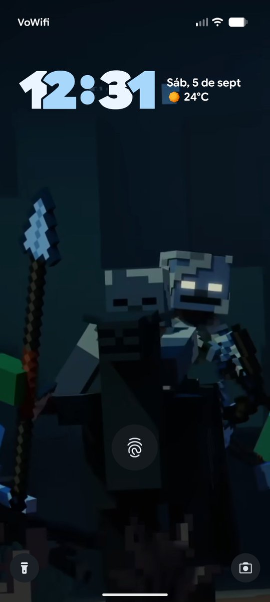 parchedmc's tweet photo. Mi fondo de pantalla creado de una captura de pantalla del avance de Mounts Of Mayhem de Minecraft https://t.co/NRioQelK9v