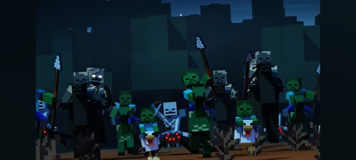 parchedmc's tweet photo. Mi fondo de pantalla creado de una captura de pantalla del avance de Mounts Of Mayhem de Minecraft https://t.co/NRioQelK9v