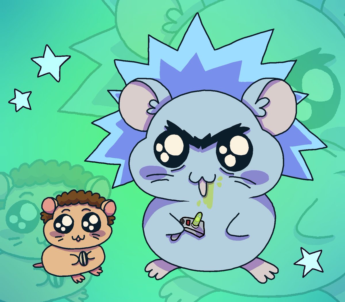 hollowh1ll's tweet photo. Hamsters 🐹 #rickandmorty 🧪🛸 https://t.co/p0OfKe2NUs