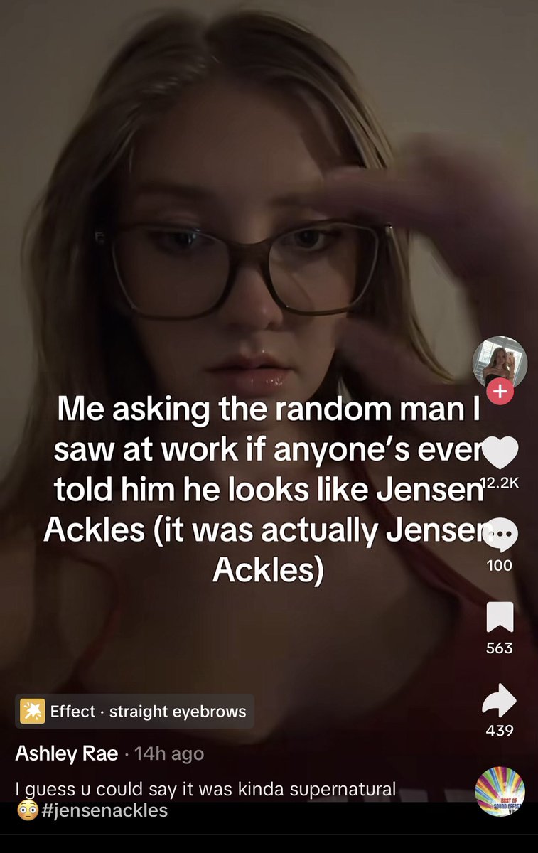 z_shanaz's tweet photo. crying at Jensen’s response 😭😂 https://t.co/4TcIHreAal