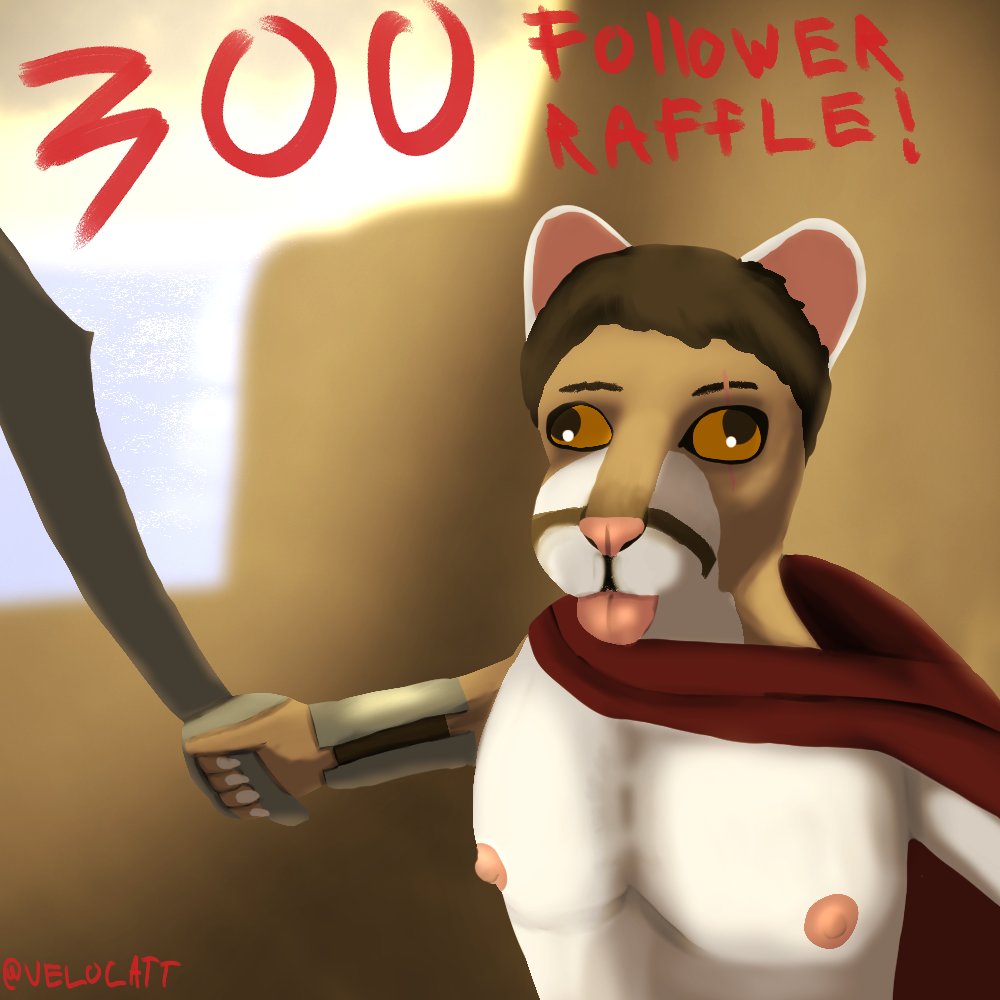 Velocatt's tweet photo. Getting followers faster than I can manage. But here we go!

How to join: Like, Repost, Follow, and reply with a ref of the character you want me to draw.

Winner will be drawn on Saturday Sept. 12th https://t.co/iR1tOeZ3FD