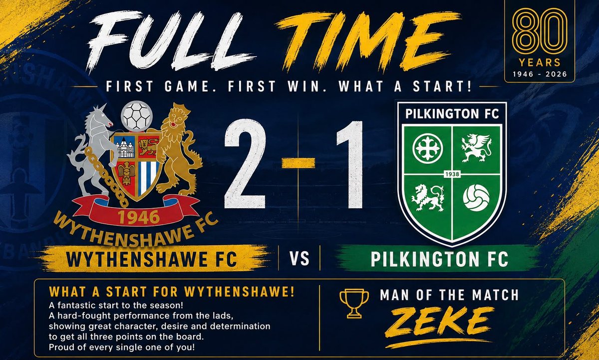 wfcreserves's tweet photo. Fantastic opening game for the season. Always nice to start with +3. Very close fought game against a tough opposition. Onto the next one 💪

@PilksFC_Firsts @Marshallez3 https://t.co/3HdX2mS6KZ