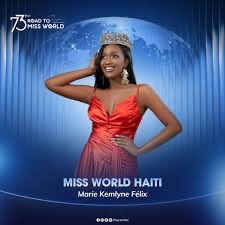 MARADIOFM's tweet photo. Marie Kemlyne  Félix  a défendu les couleurs d’Haïti au Concours Miss Monde qui s’est achevé ce samedi au Vietnam .🇭🇹🇭🇹#RFMINFO https://t.co/2UFYvHZCiV