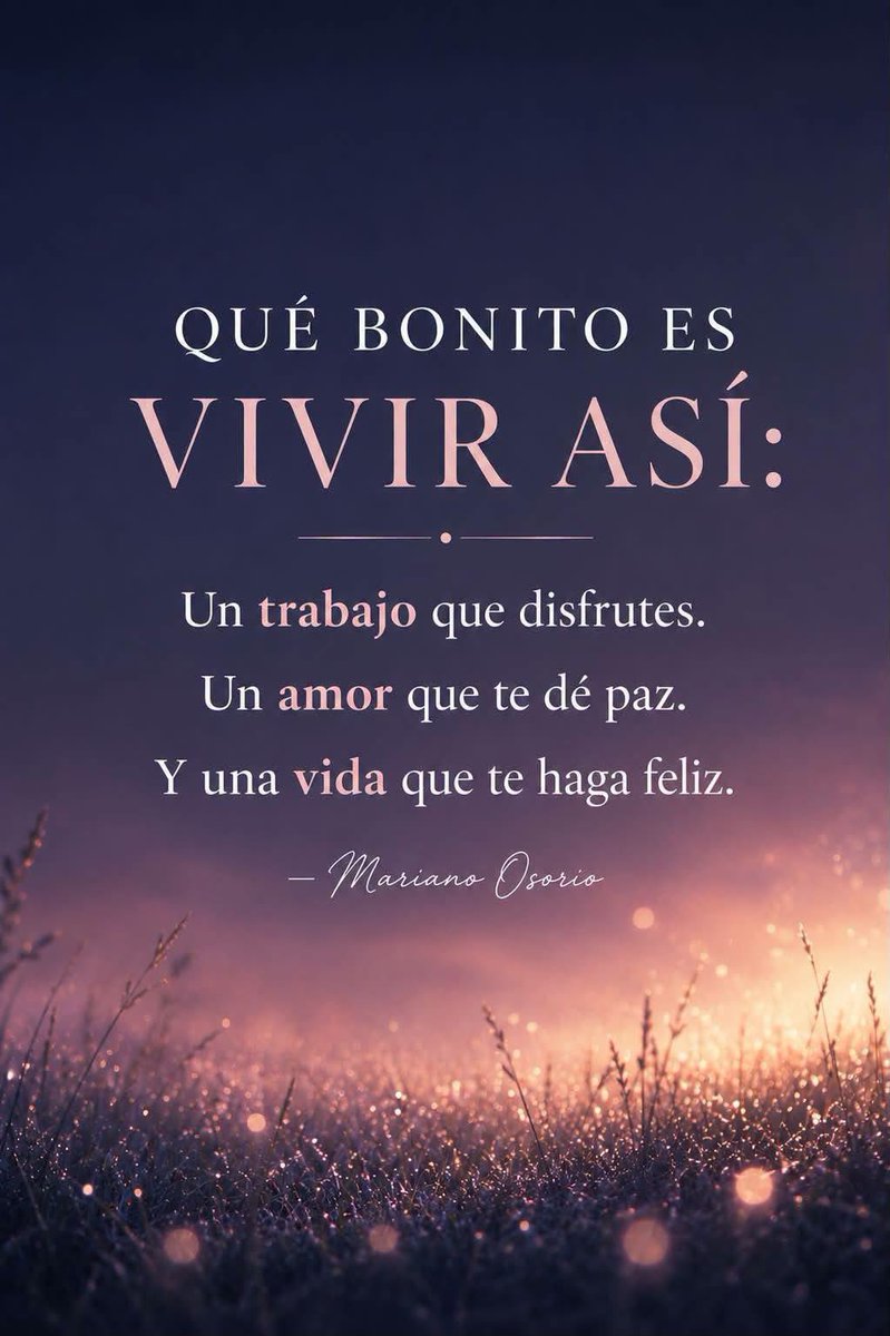 marianoosorio1's tweet photo. Qué bonito es vivir así

#PiensaPositivo https://t.co/OK94S359Du