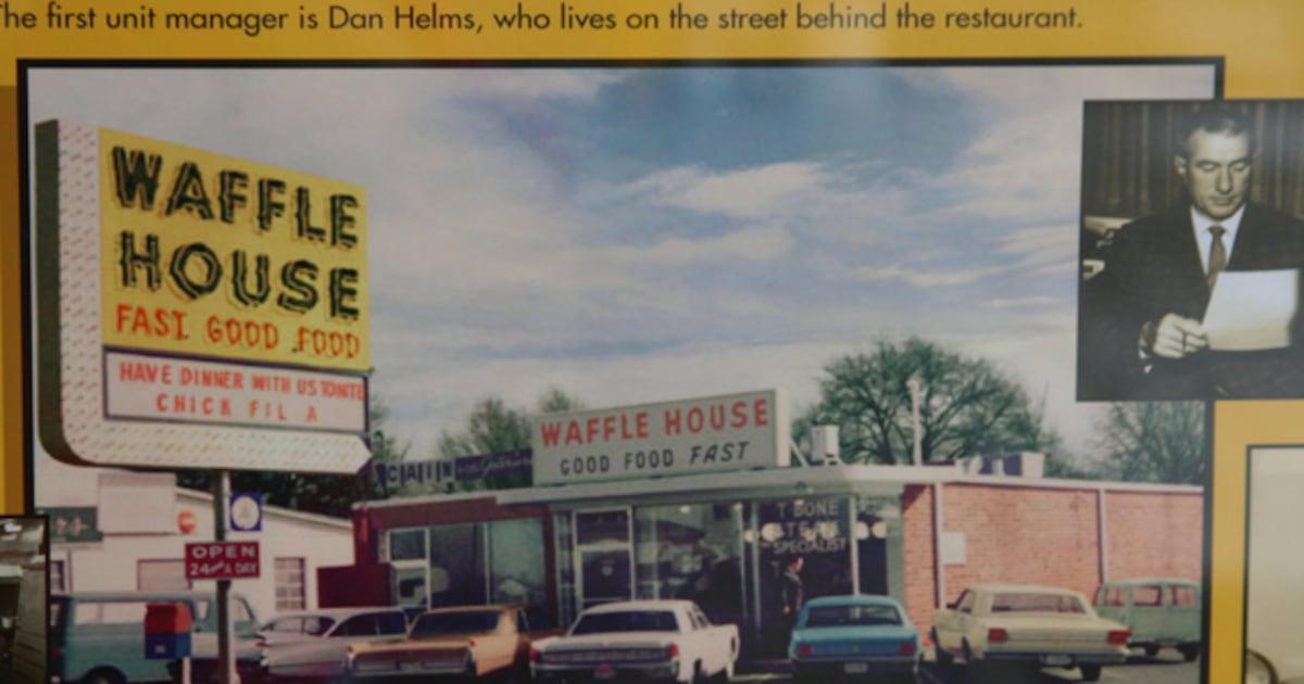 wsbtv's tweet photo. TODAY IN HISTORY: Waffle House opened its doors 71 years ago in metro Atlanta https://t.co/L4Fg3ADJgD https://t.co/R39iZ7C3be