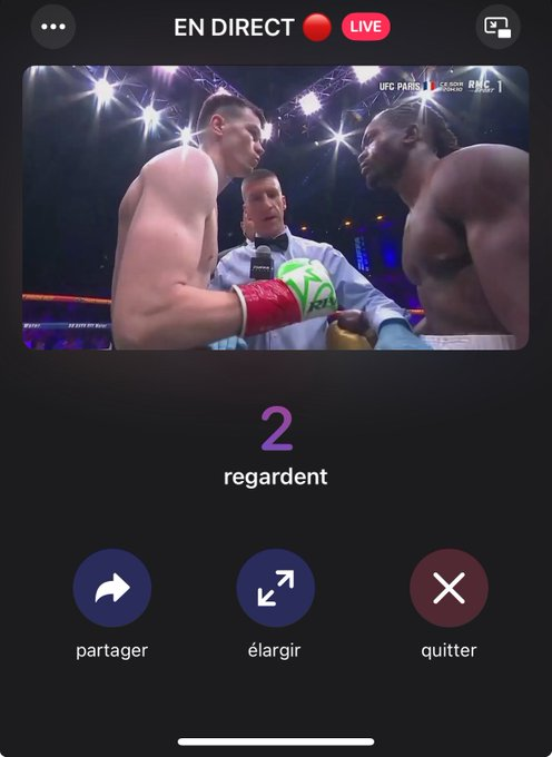 Laryssa1354's tweet photo. LIEN UFC PARIS EN COURSS 🔥✌🏻

Salahdine Parnasse 🆚 Dan Hooker
Alex Sola 🆚 Fares Ziam

Margan Charriere - Keita - MVP  tous les combat dans le lien en com

LIKE et RT pour ceux en galère 💙 #UFCParis

#MMAFR https://t.co/vUb8mJRMFX