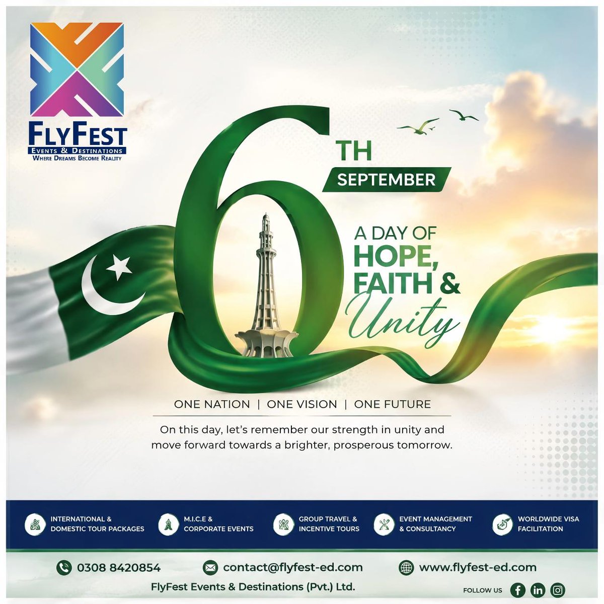 Flyfested's tweet photo. Pak Armed Forces Zindabad!
#DefenceDayPakistan #6September #PakistanDefenceDay #PakistanZindabad #SaluteToOurHeroes #MartyrsOfPakistan #PakArmy #PakistanAirForce #PakistanNavy #ProudPakistani #FlyFestEventsAndDestinations ๐ต๐ฐ https://t.co/tv3G4J1j2d